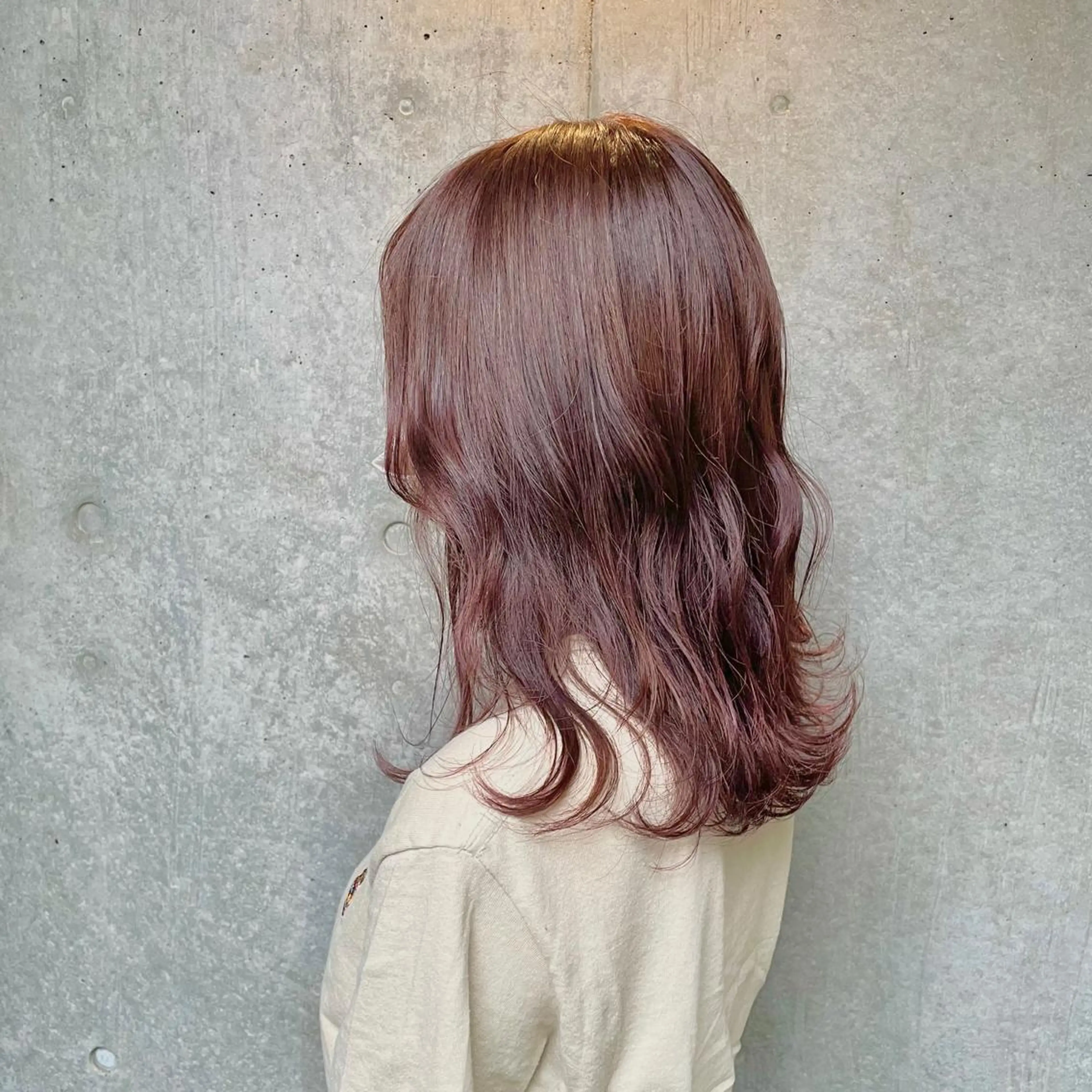 カラー ブリーチ ブラウンカラー ブリーチなしカラー ピンクカラー 🫧BUBBLES 新所沢　かとうゆきのヘアスタイル