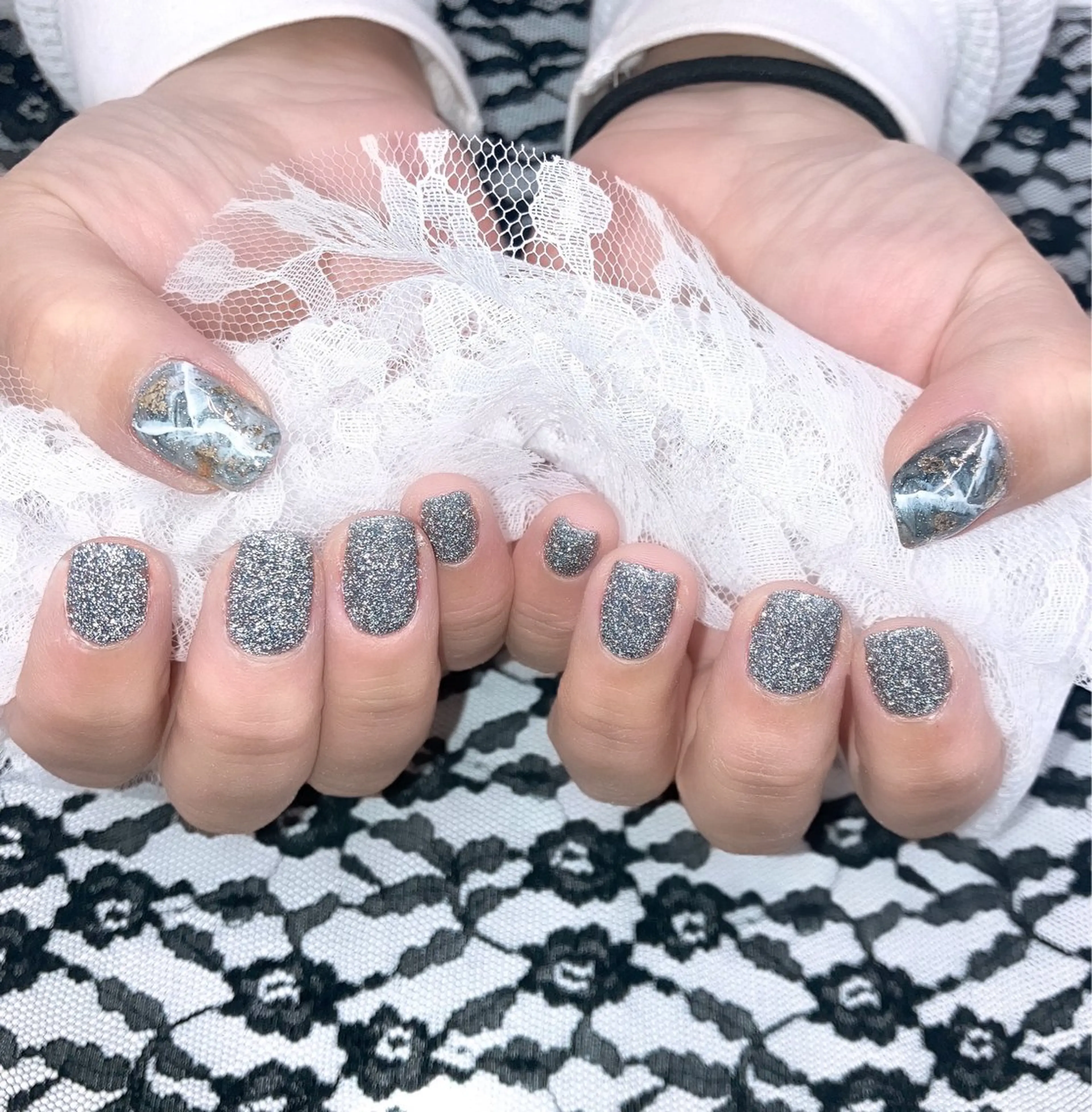 ネイル アートネイル フラッシュネイル ワンカラーネイル セプトアカデミー miyuのネイルデザイン