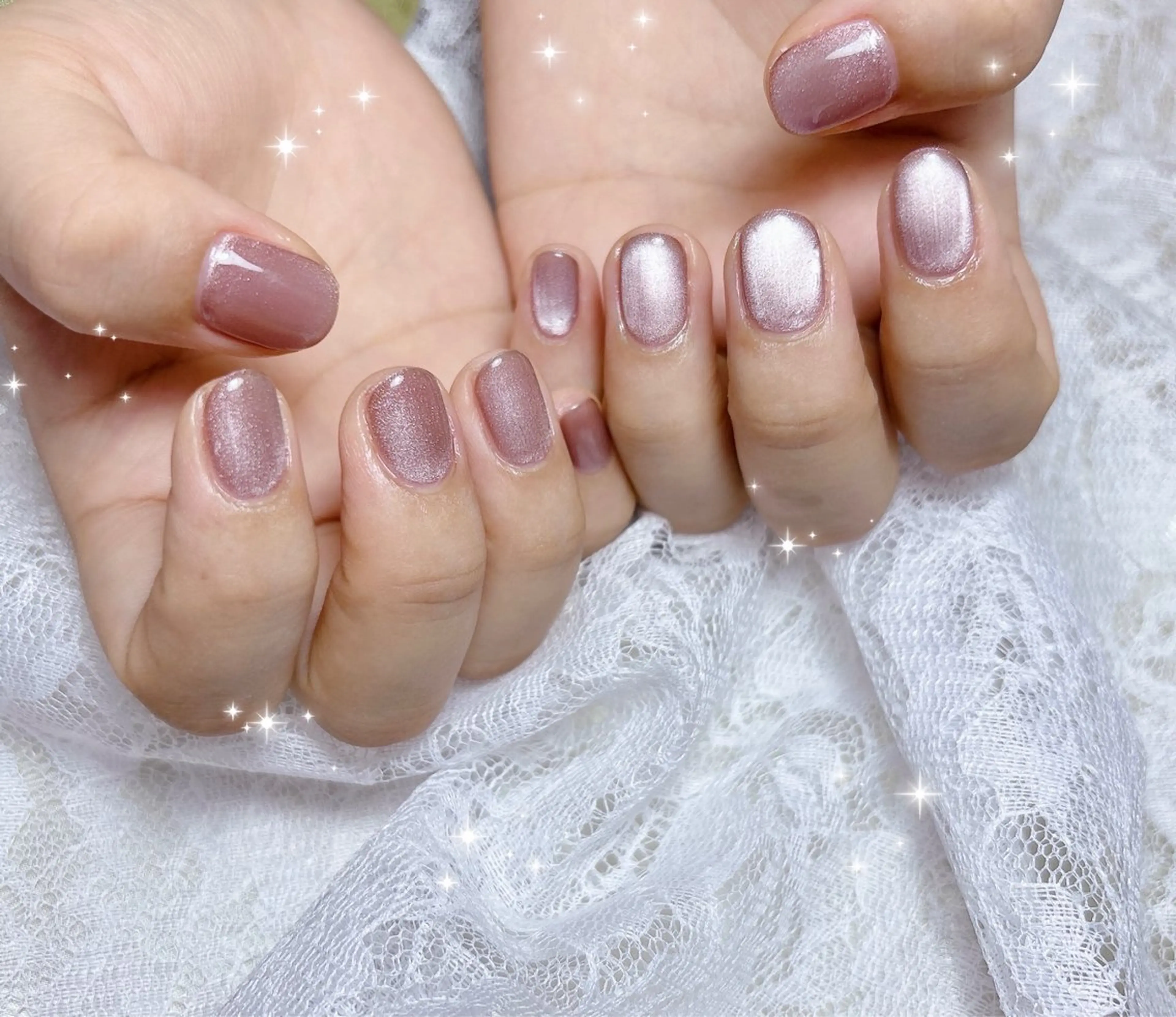 ネイル マグネットネイル ハンドネイル FLARE NAIL フレアネイルのネイルデザイン