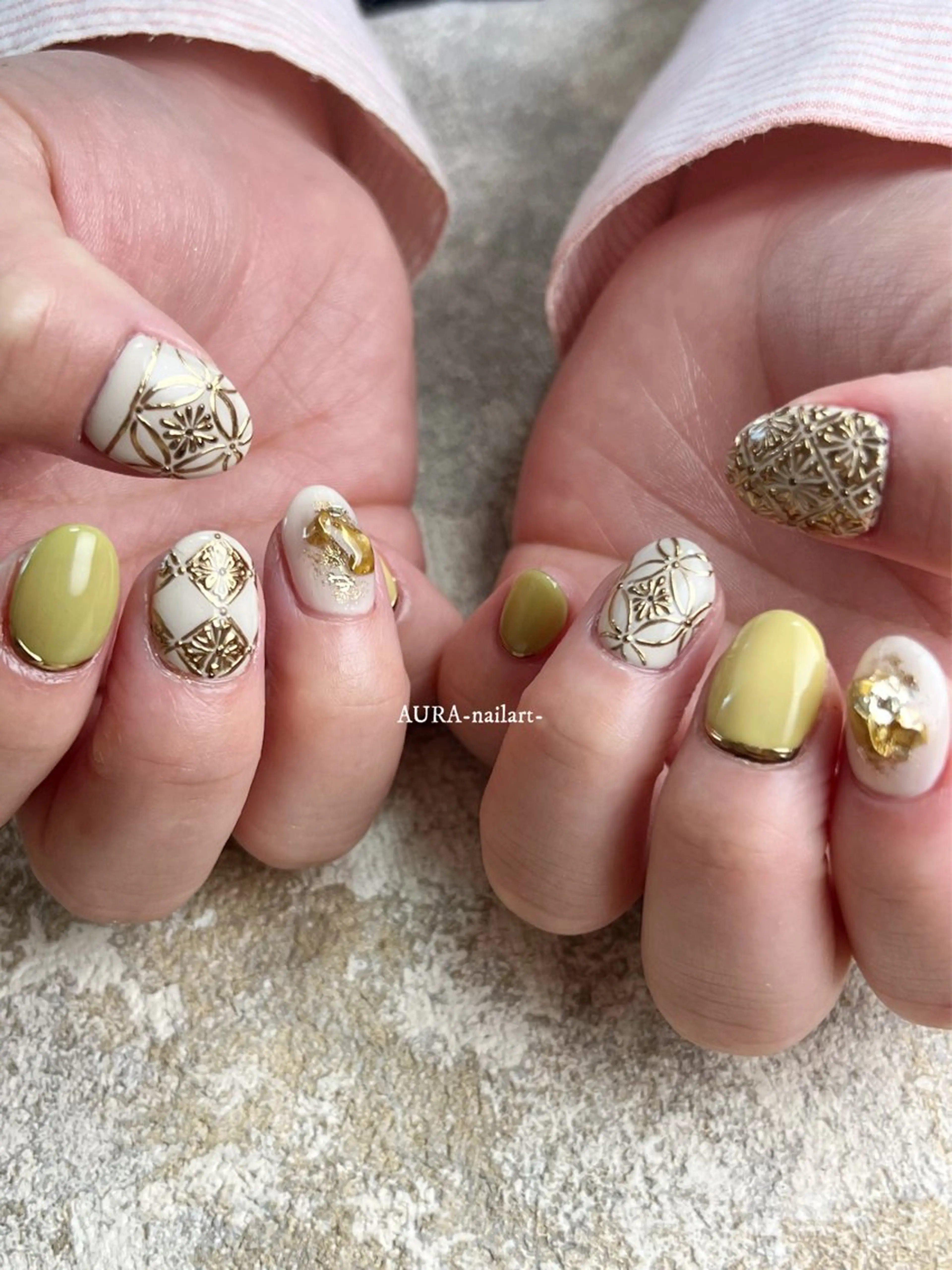 ネイル ハンドネイル AURA nailartのネイルデザイン