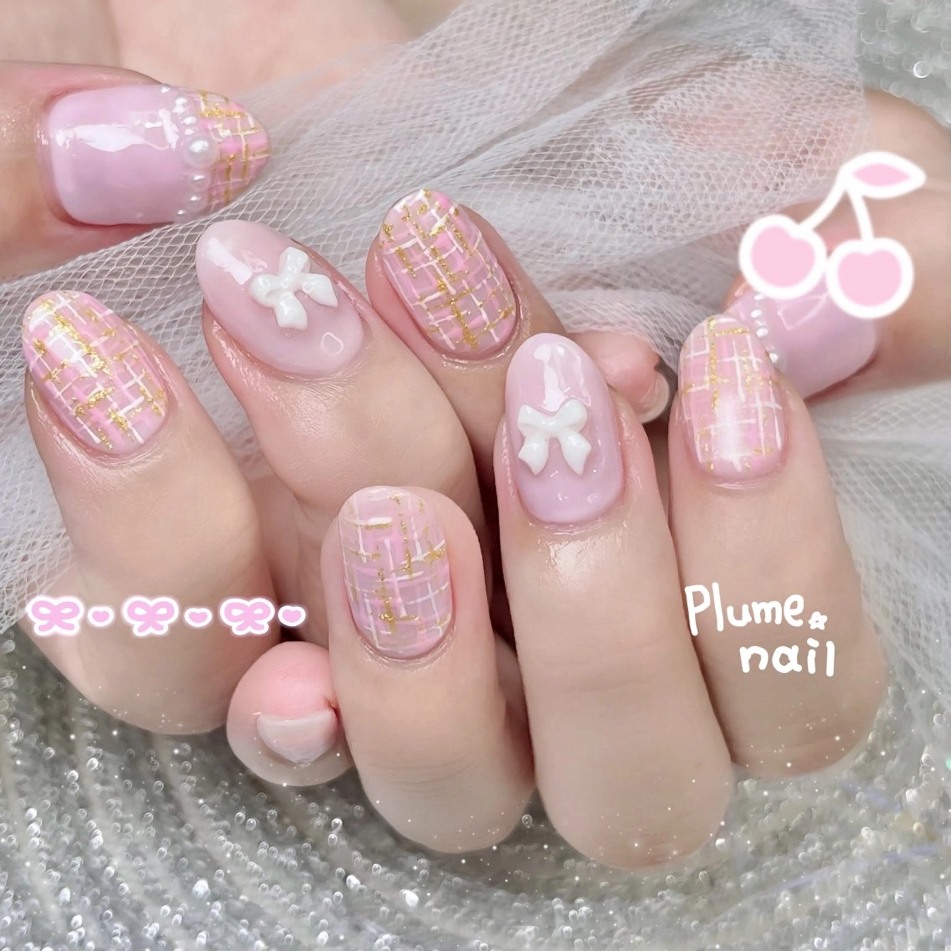 ネイル ハンドネイル plume nail ☆韓国ネイルのネイルデザイン