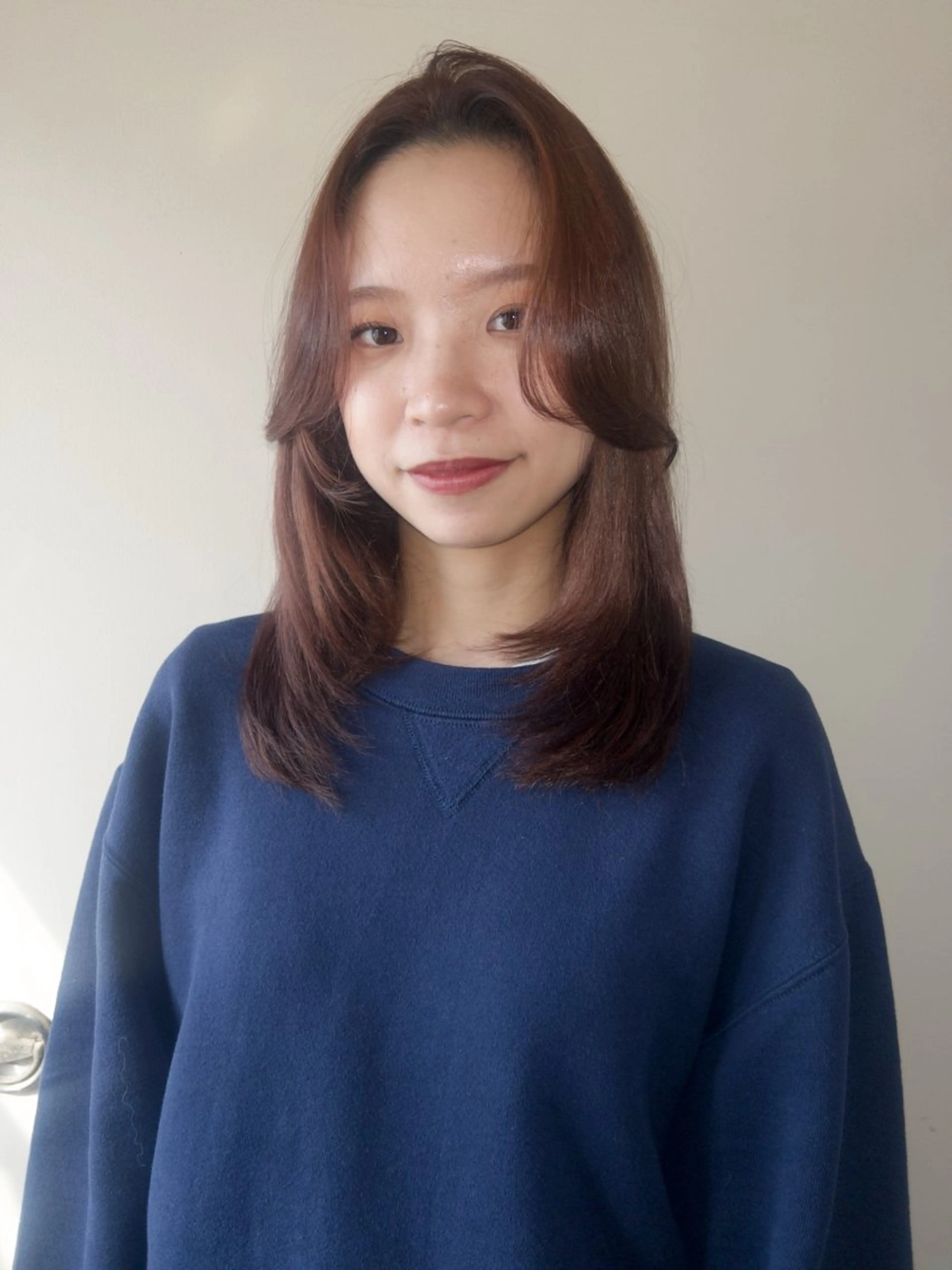 ミディアム カラー ブラウンカラー ピンクカラー 髪質改善 トリートメント ヘアカラー トリートメント ☕️結【suii.】 ボブ/ヘアセット☕️のヘアスタイル