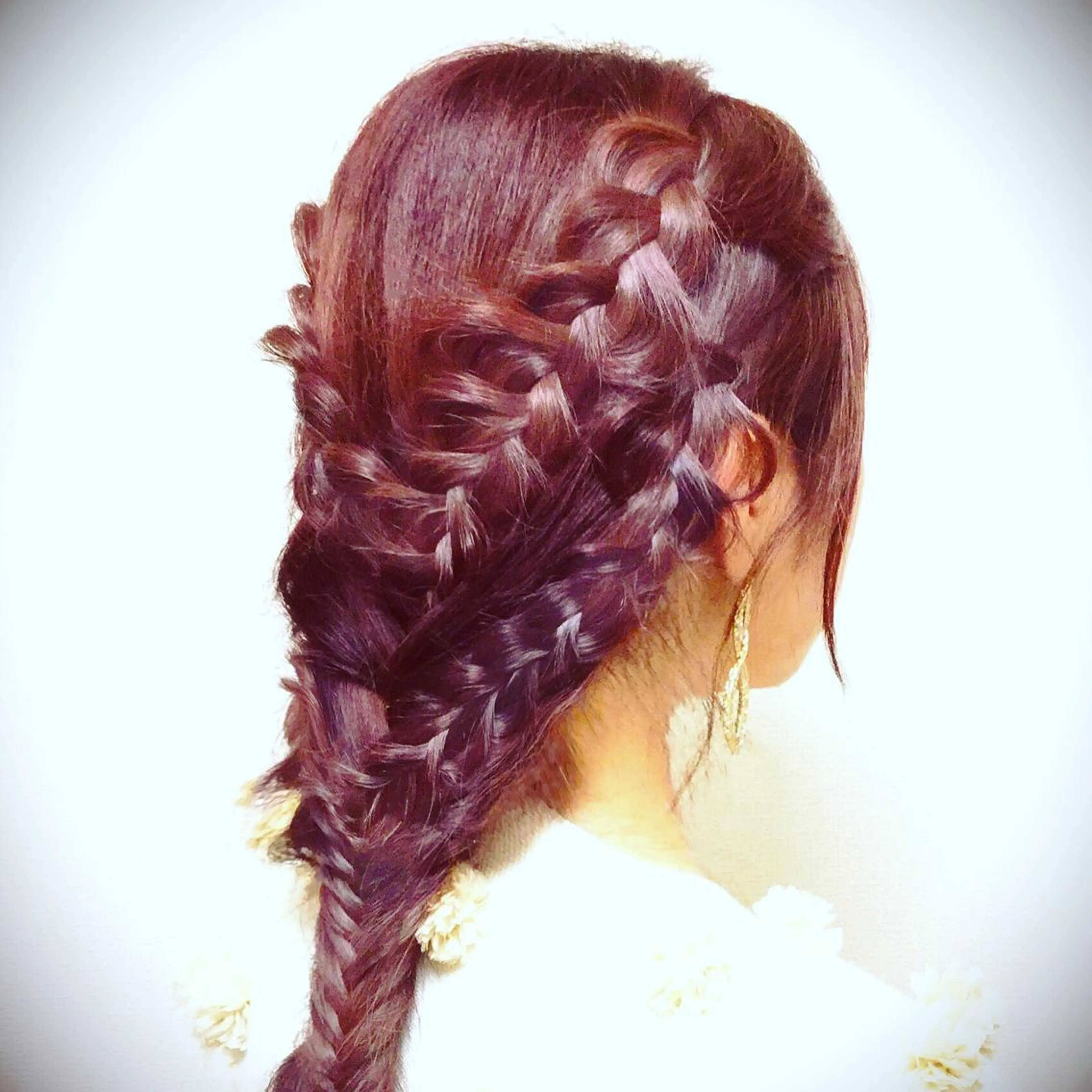 ヘアアレンジ 三つ編み est hair Luna本八幡店［エストヘアールーナ］所属・sada isseiのヘアスタイル