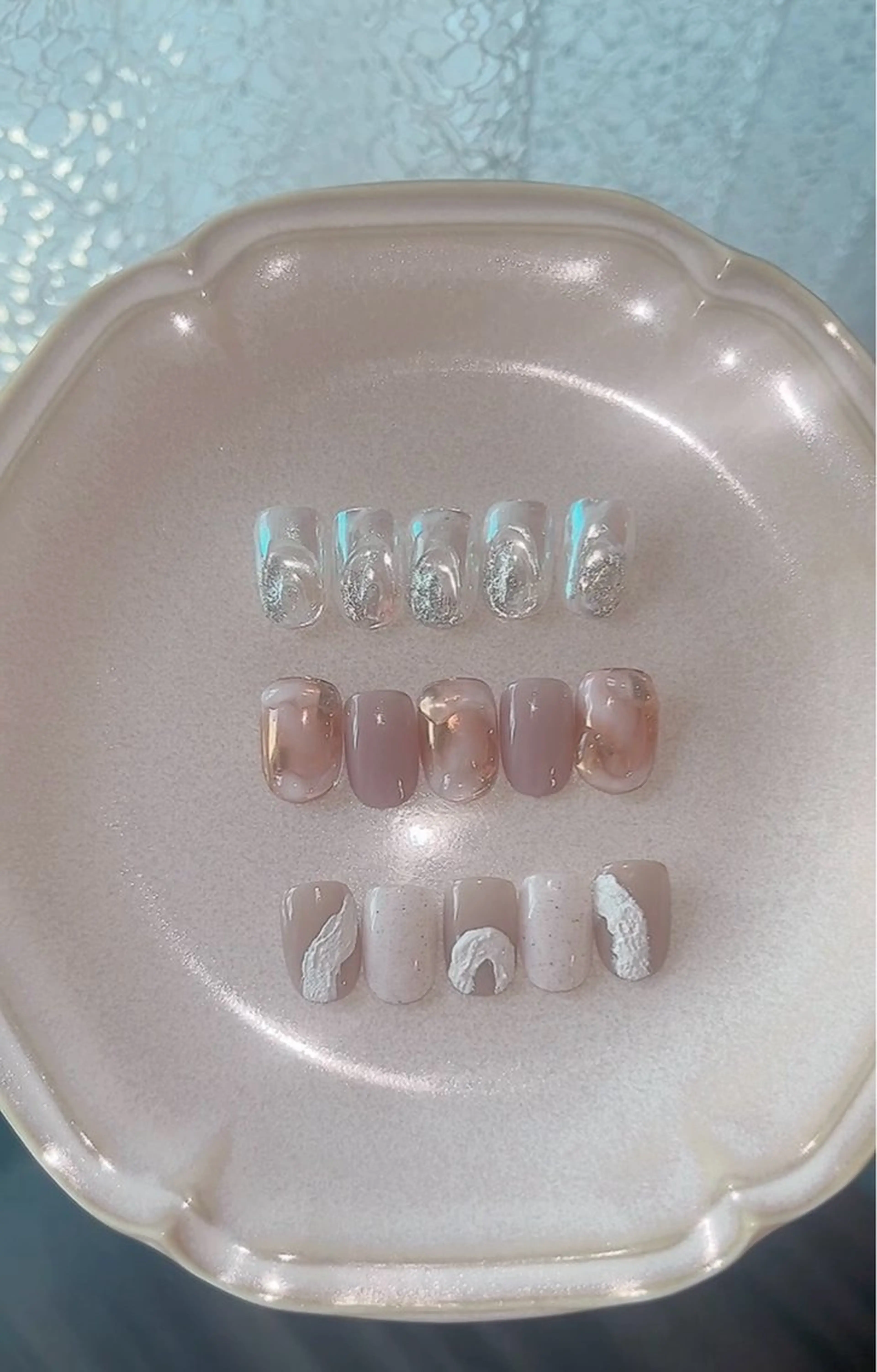 ネイル ニュアンスネイル ハンドネイル LOVE NAIL 💕Sonoのネイルデザイン