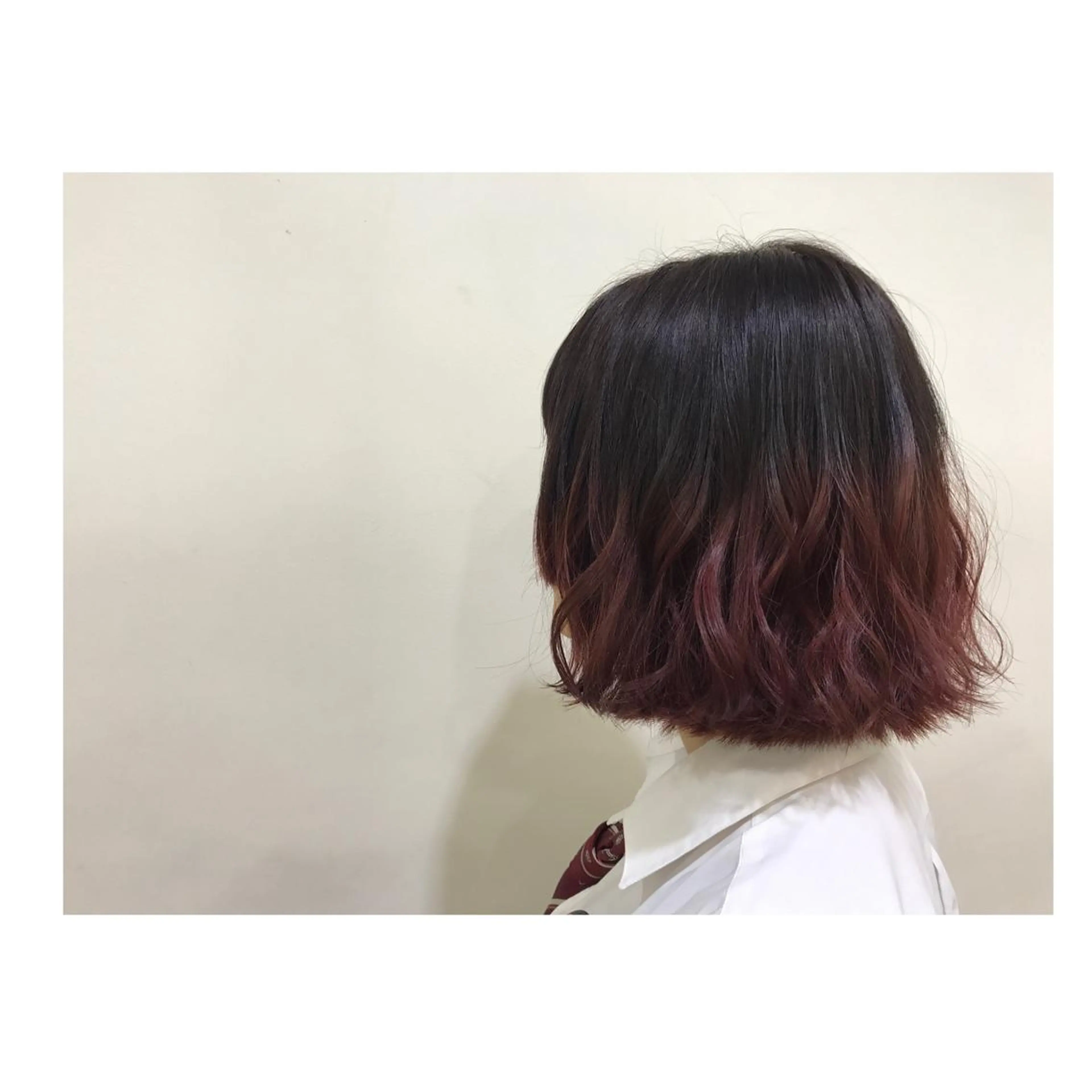 ショート カラー AMI ウルフパーマ/メンズのヘアスタイル