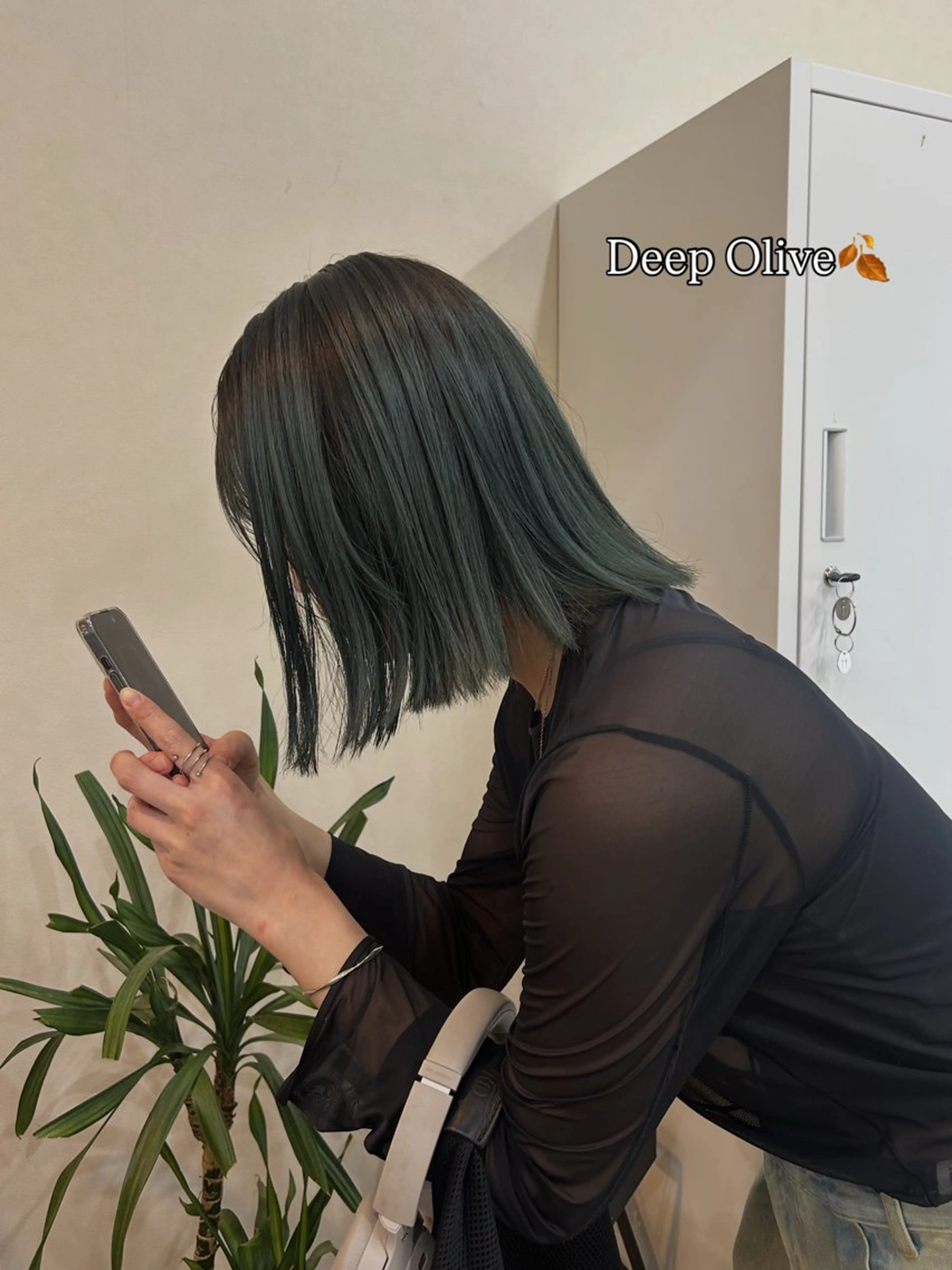 ミディアム カラー ブリーチ ボブ カット ヘアカラー トリートメント ボブ/透明感カラー 🧸YUI❤️のヘアスタイル