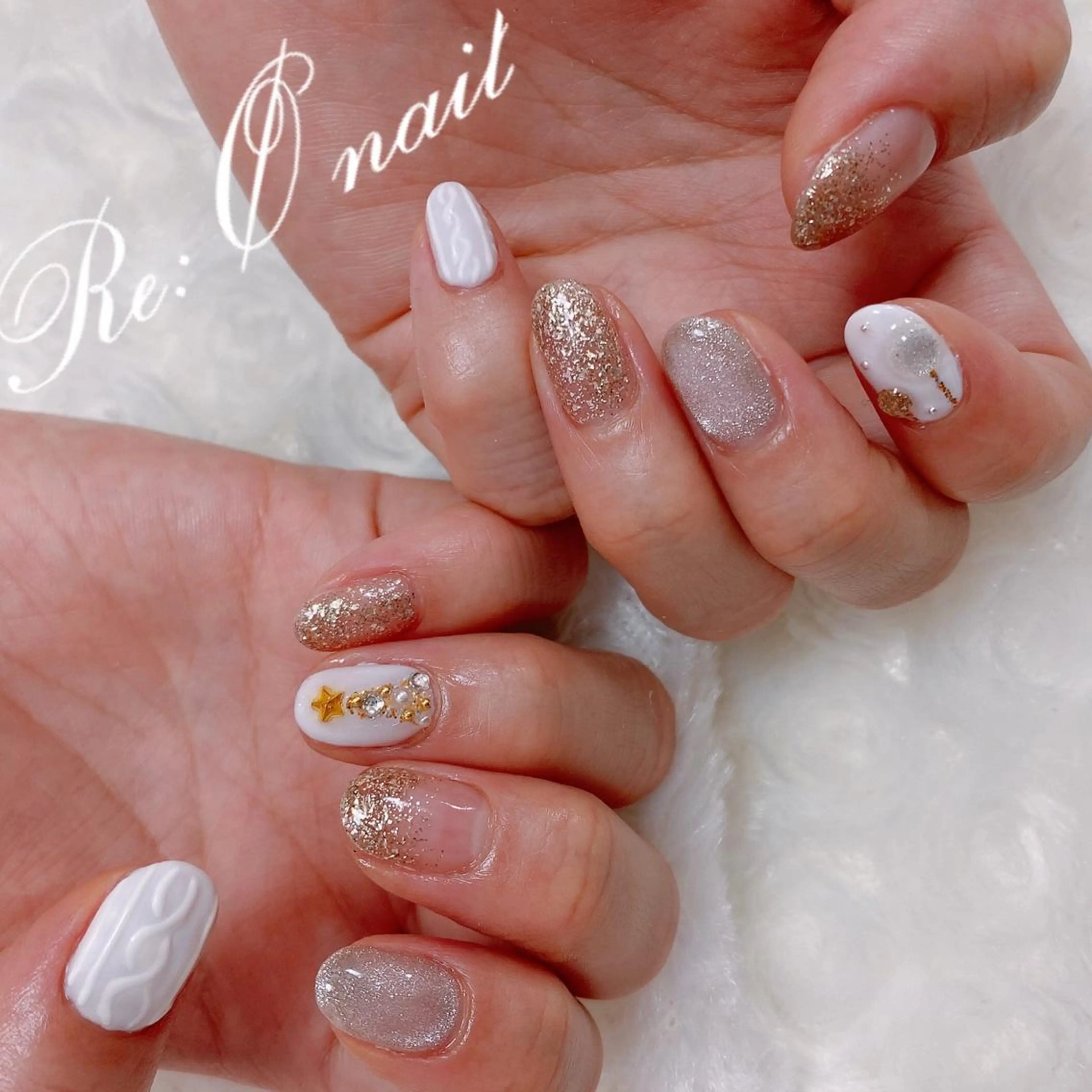 ネイル ハンドネイル Re:Ø nail 🩵TSUJIのネイルデザイン