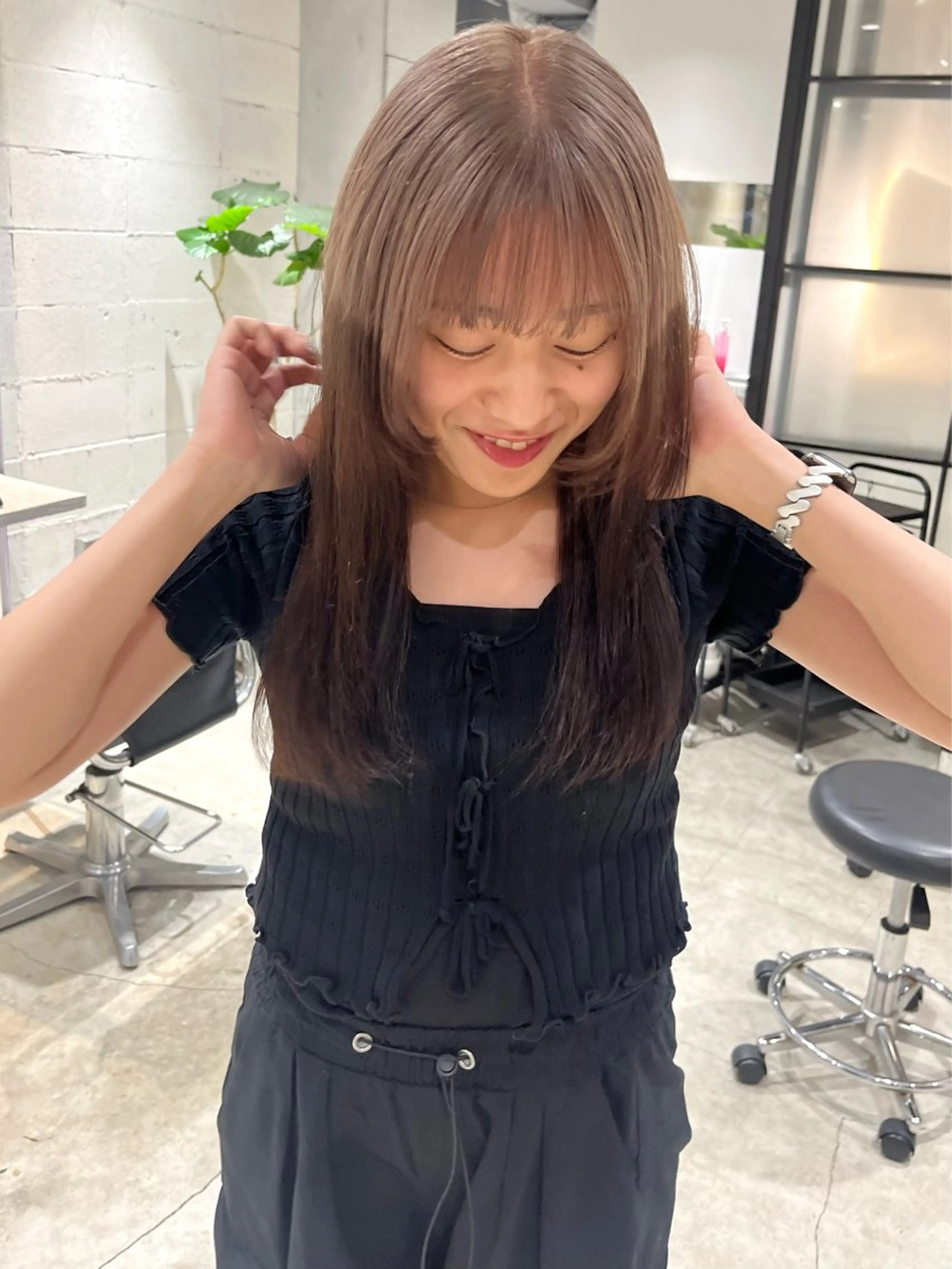 ロング カラー Juna✂️ レイヤー / ボブのヘアスタイル