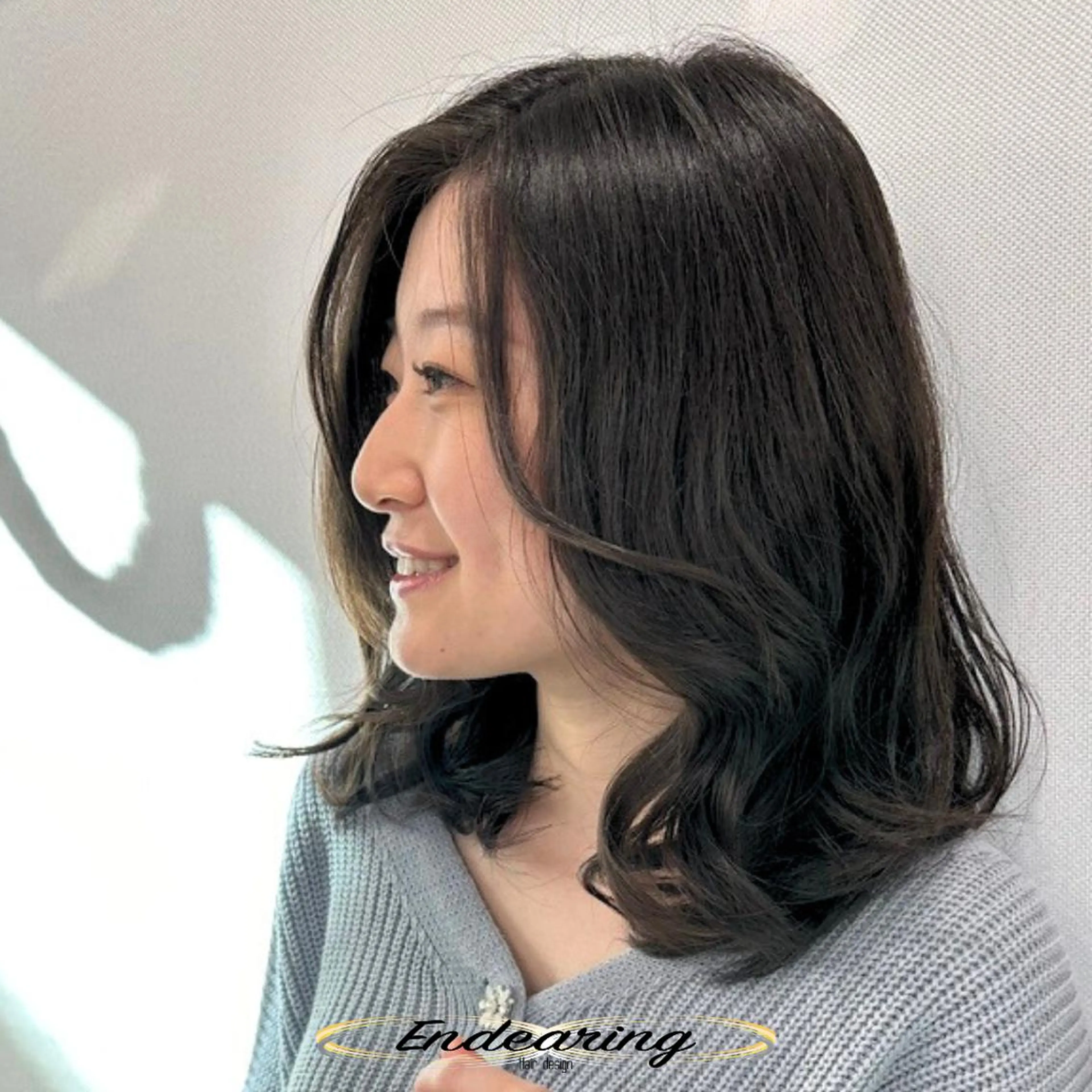 カラー ベージュカラー 透明感カラー オリーブベージュ カット ヘアカラー Endearing 銀座/レイヤーカットのヘアスタイル