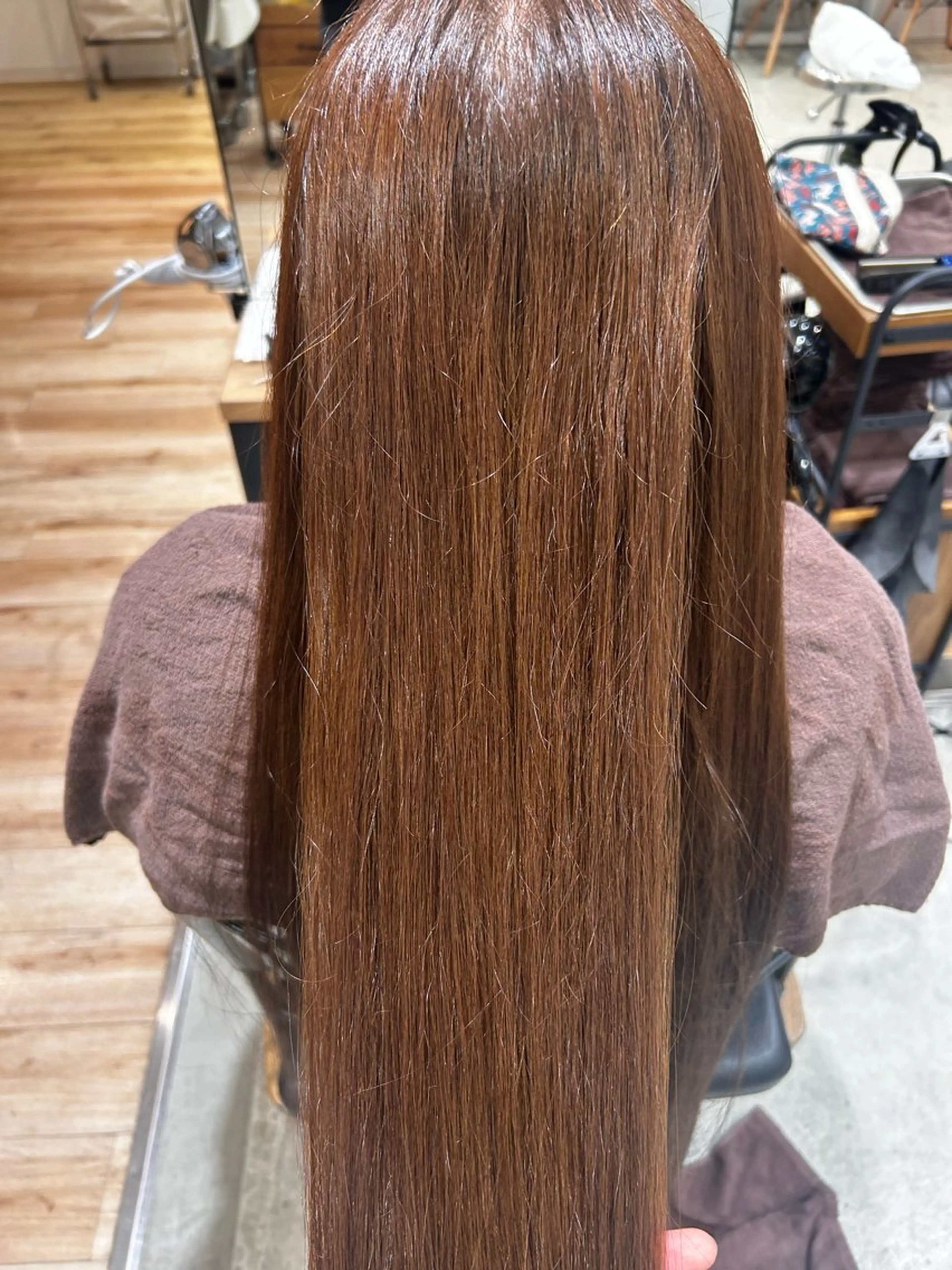 ロング カラー ヘアカラー 塙 あいりのヘアスタイル