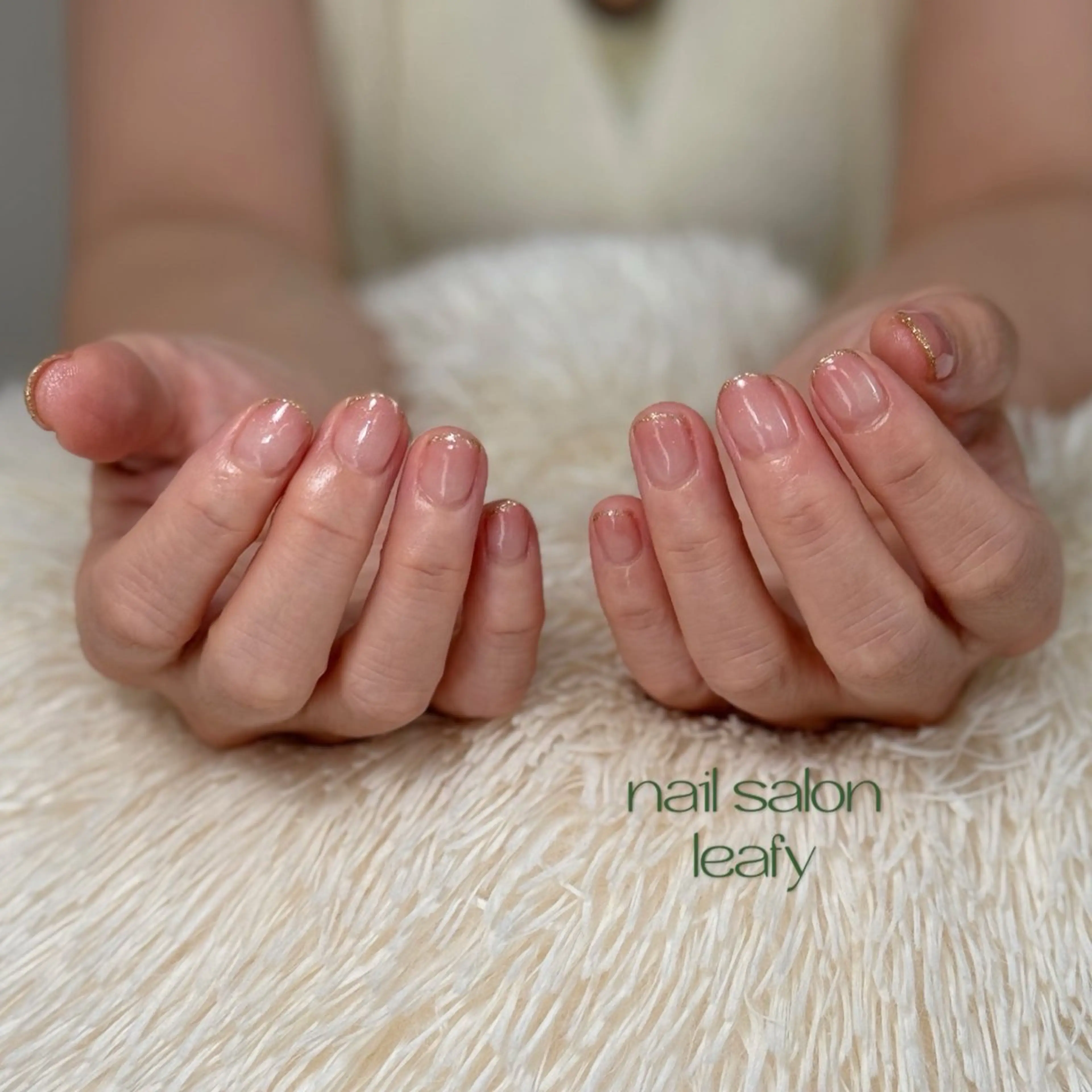 ネイル シンプルネイル ネイルサロン leafyのネイルデザイン