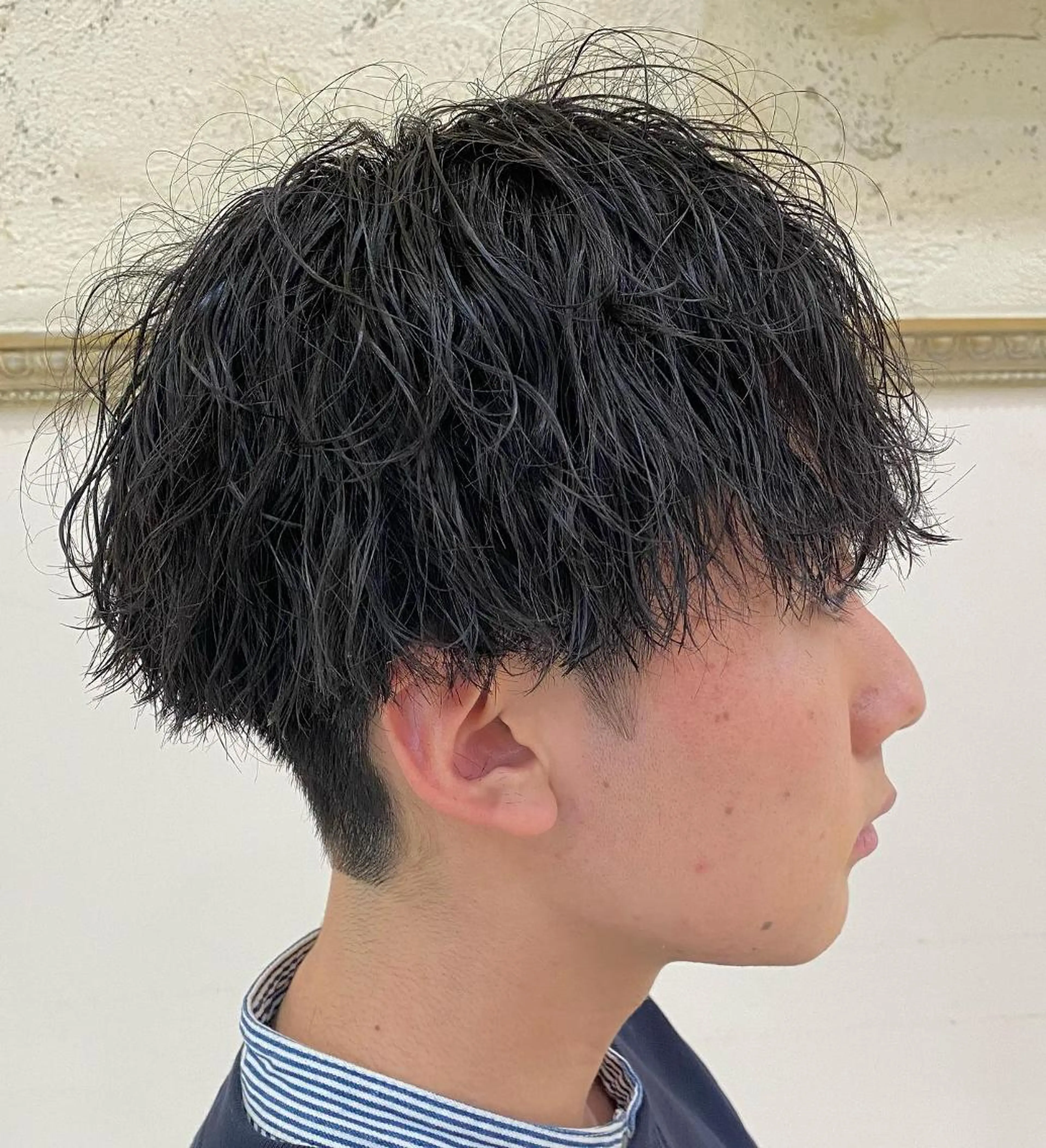 パーマ メンズ フェードカット メンズパーマ メンズツイストパーマ ツイストスパイラルパーマ 刈り上げ 年間2000名担当◎ パーマ職人/仲原佑樹のヘアスタイル