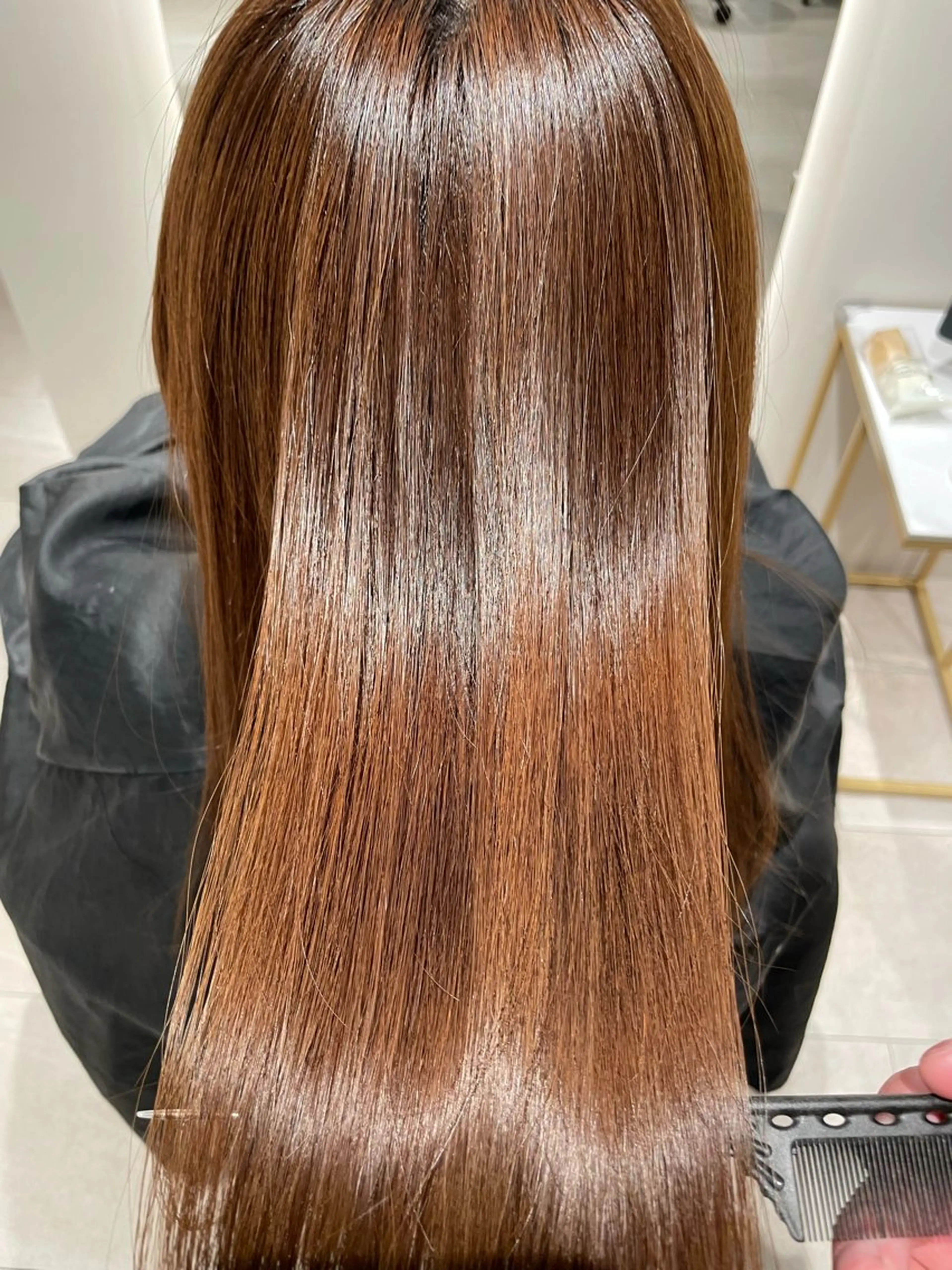 ロング 縮毛矯正 トリートメント 髪質改善/カットモデ ル募集✨️根本 彩永のヘアスタイル