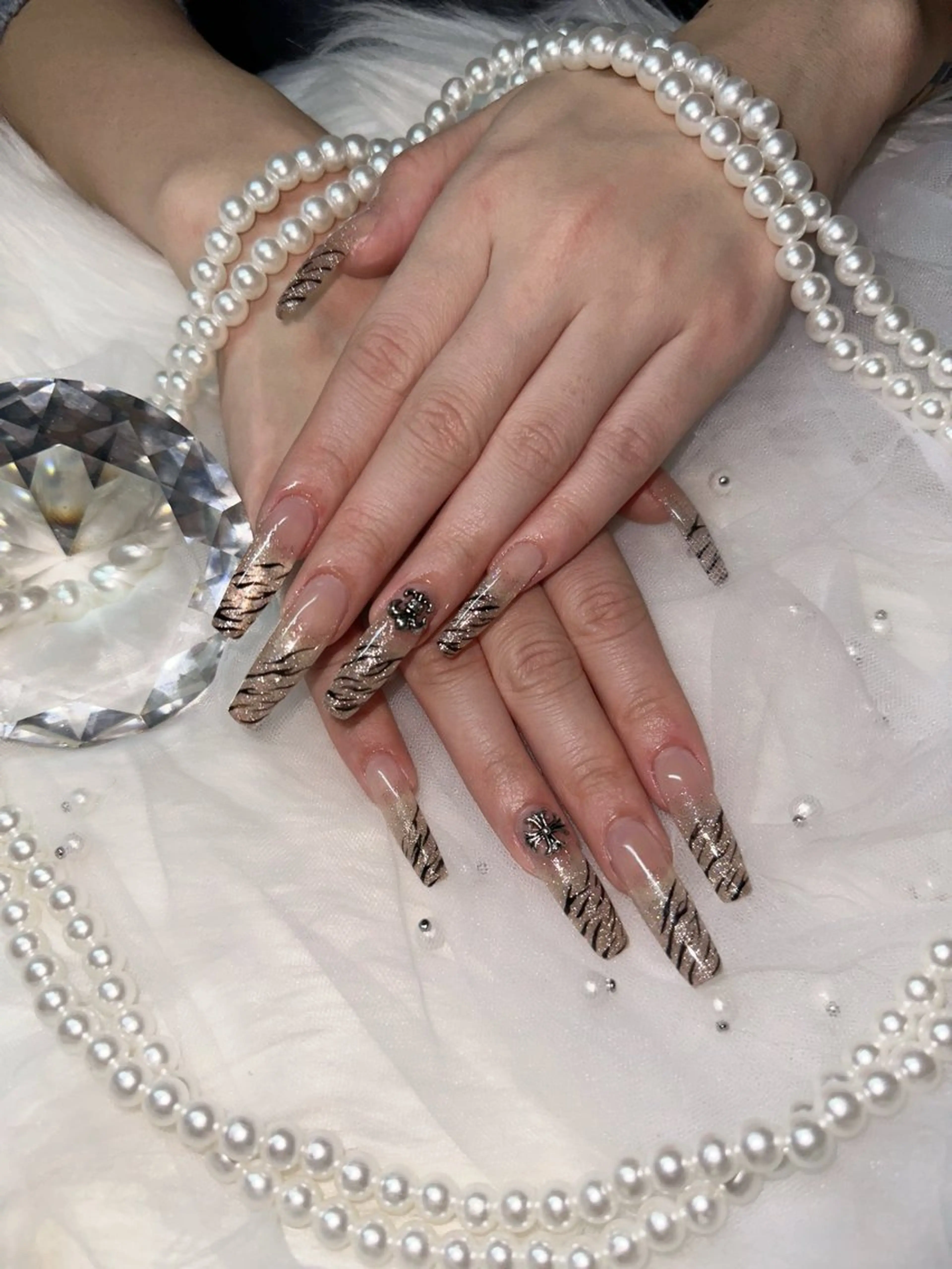 ネイル ロングネイル スカルプネイル ワンホンネイル icy nail れいあのネイルデザイン