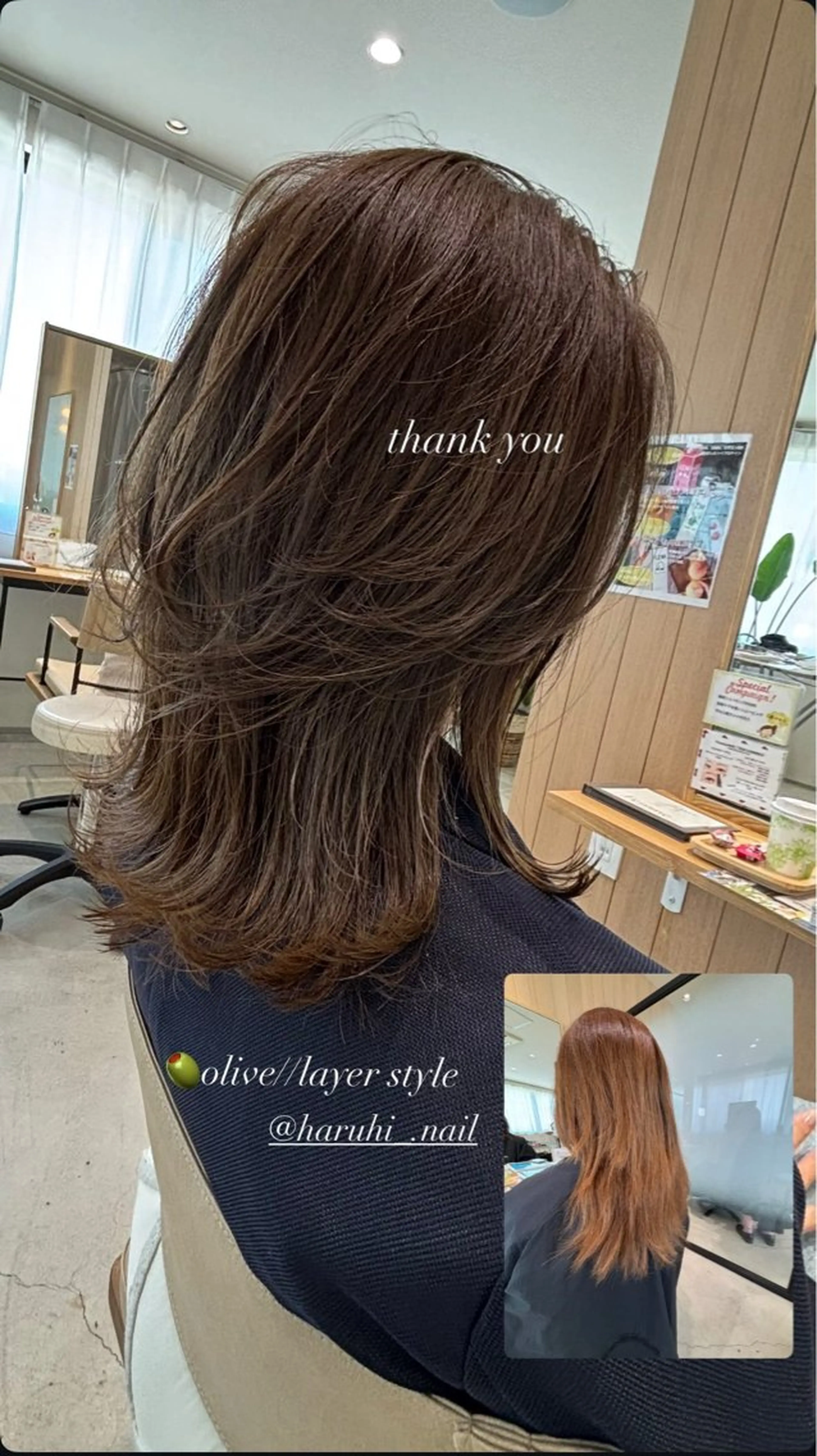 ミディアム Femme 鳳南町 多井　雪絵のヘアスタイル