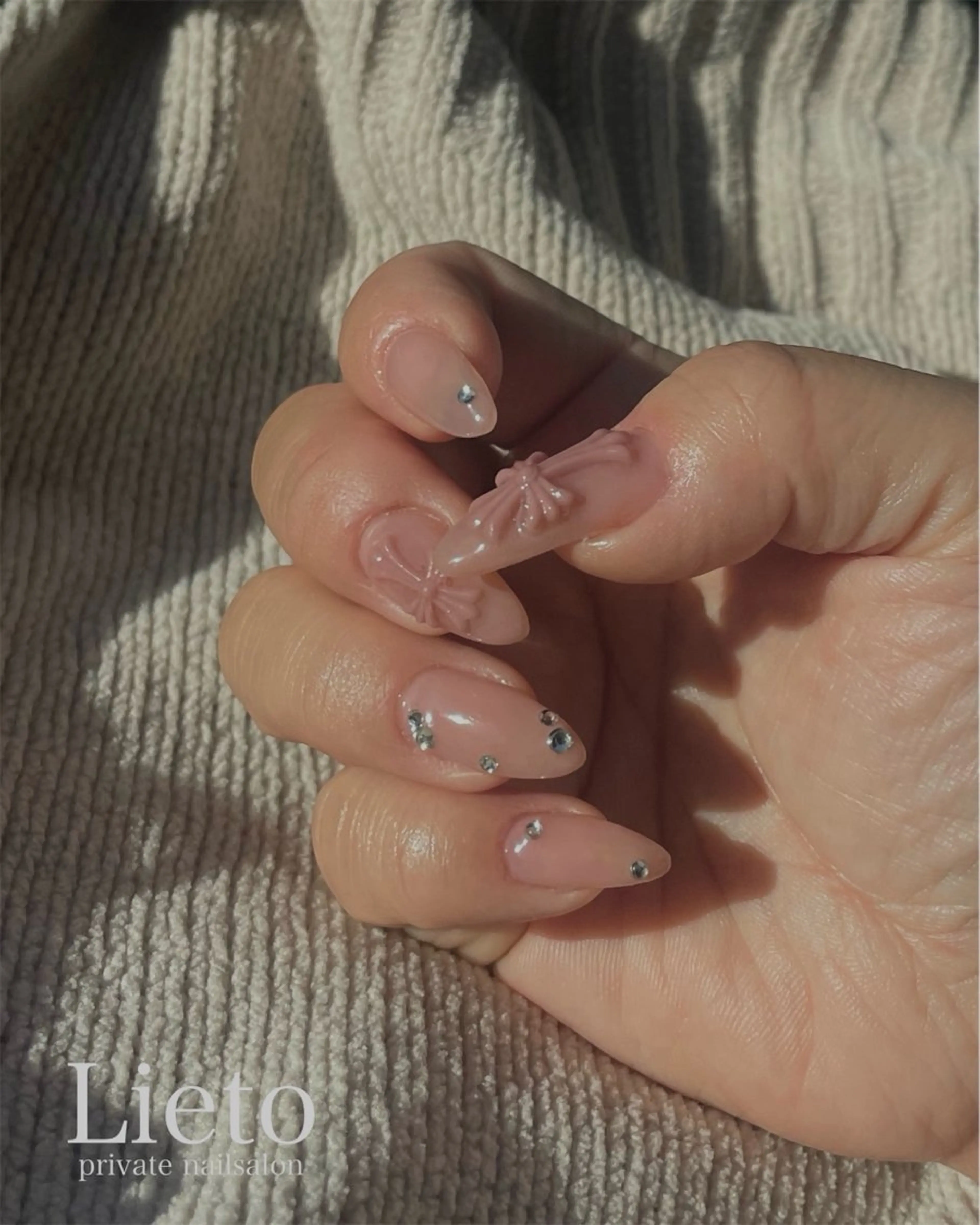 ネイル マグネットネイル ワンカラーネイル ワンホンネイル ハンドネイル nailsalon Lietoのネイルデザイン