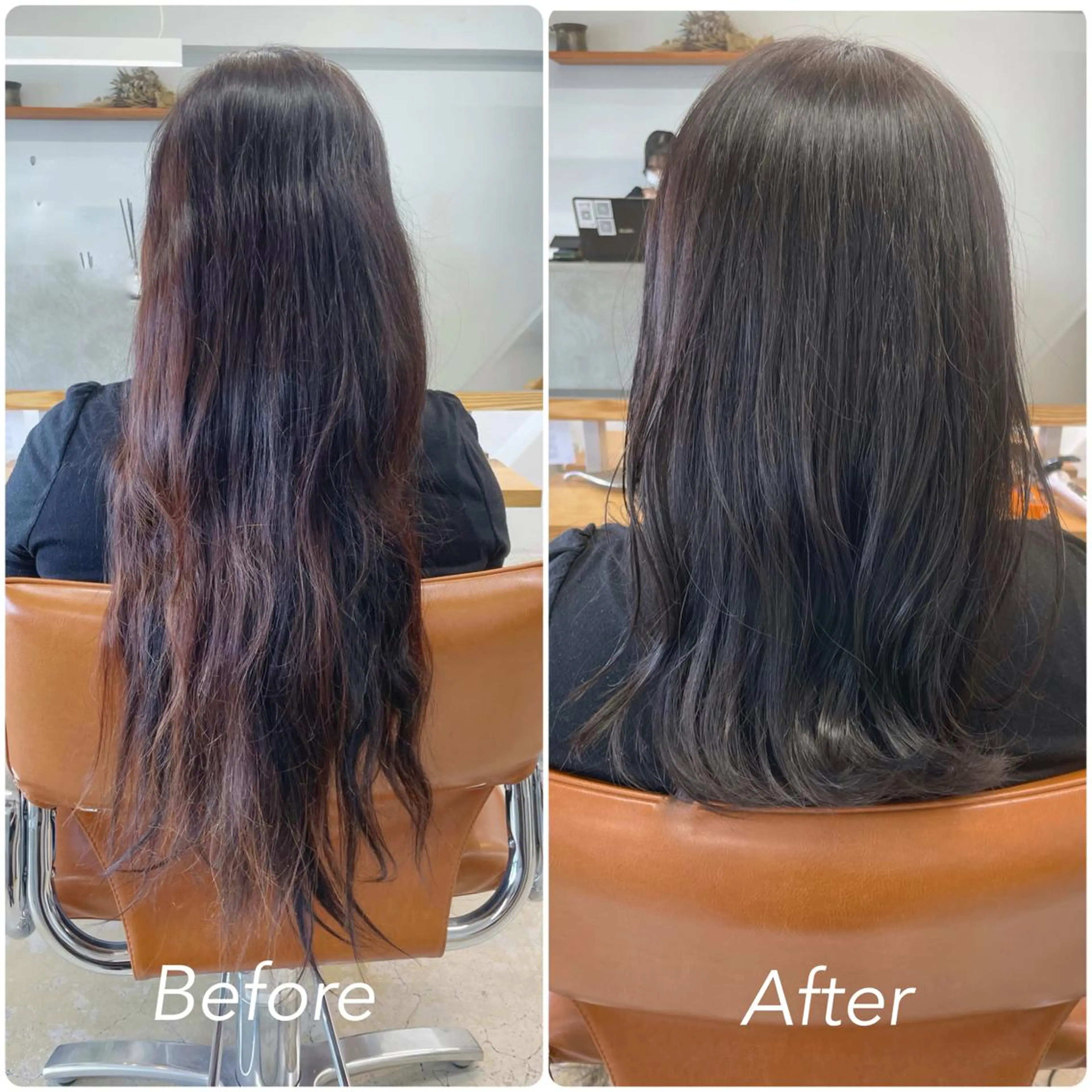 セミロング 藤本 静香のヘアスタイル