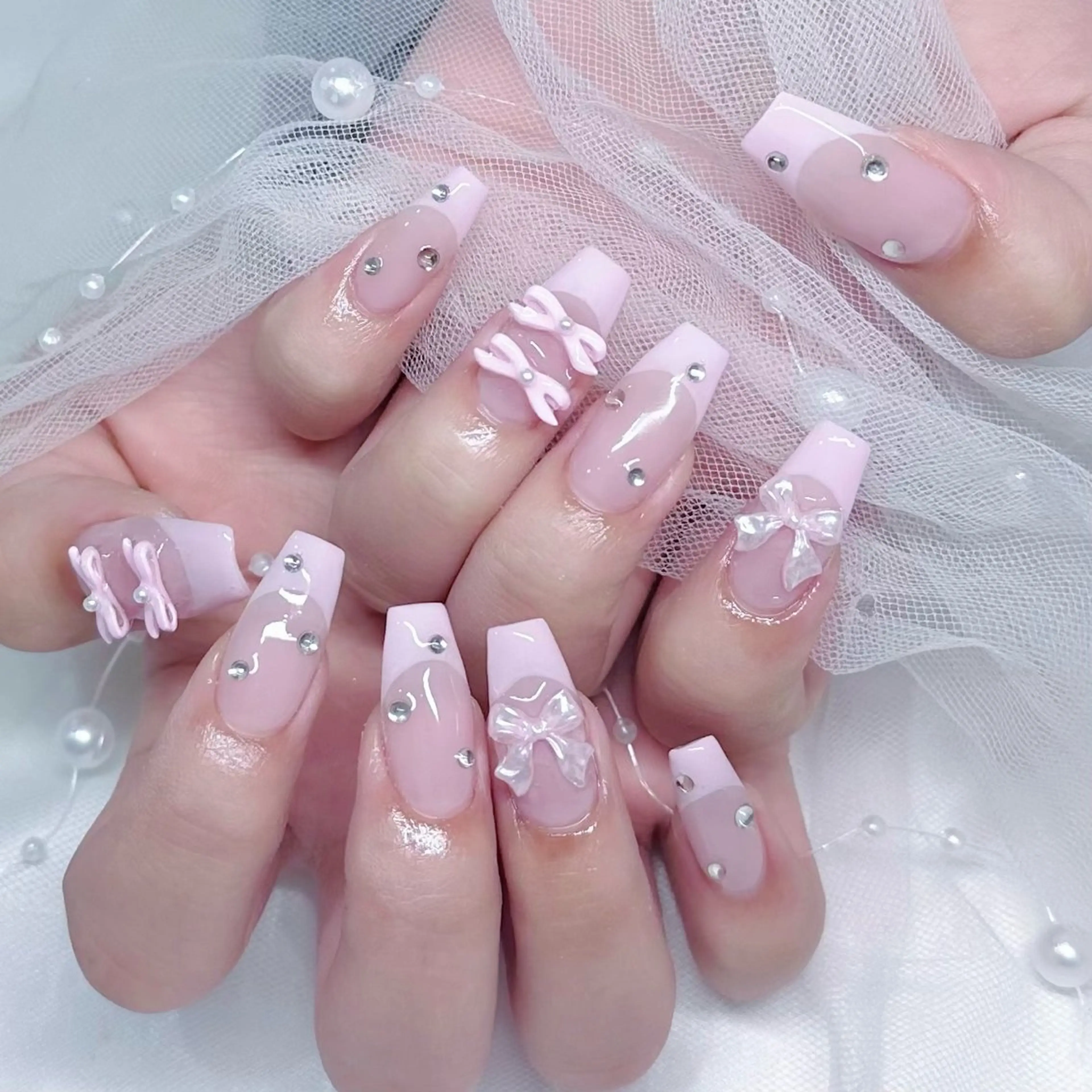 ネイル アートネイル ストーンネイル ハンドネイル joieange kirariのネイルデザイン