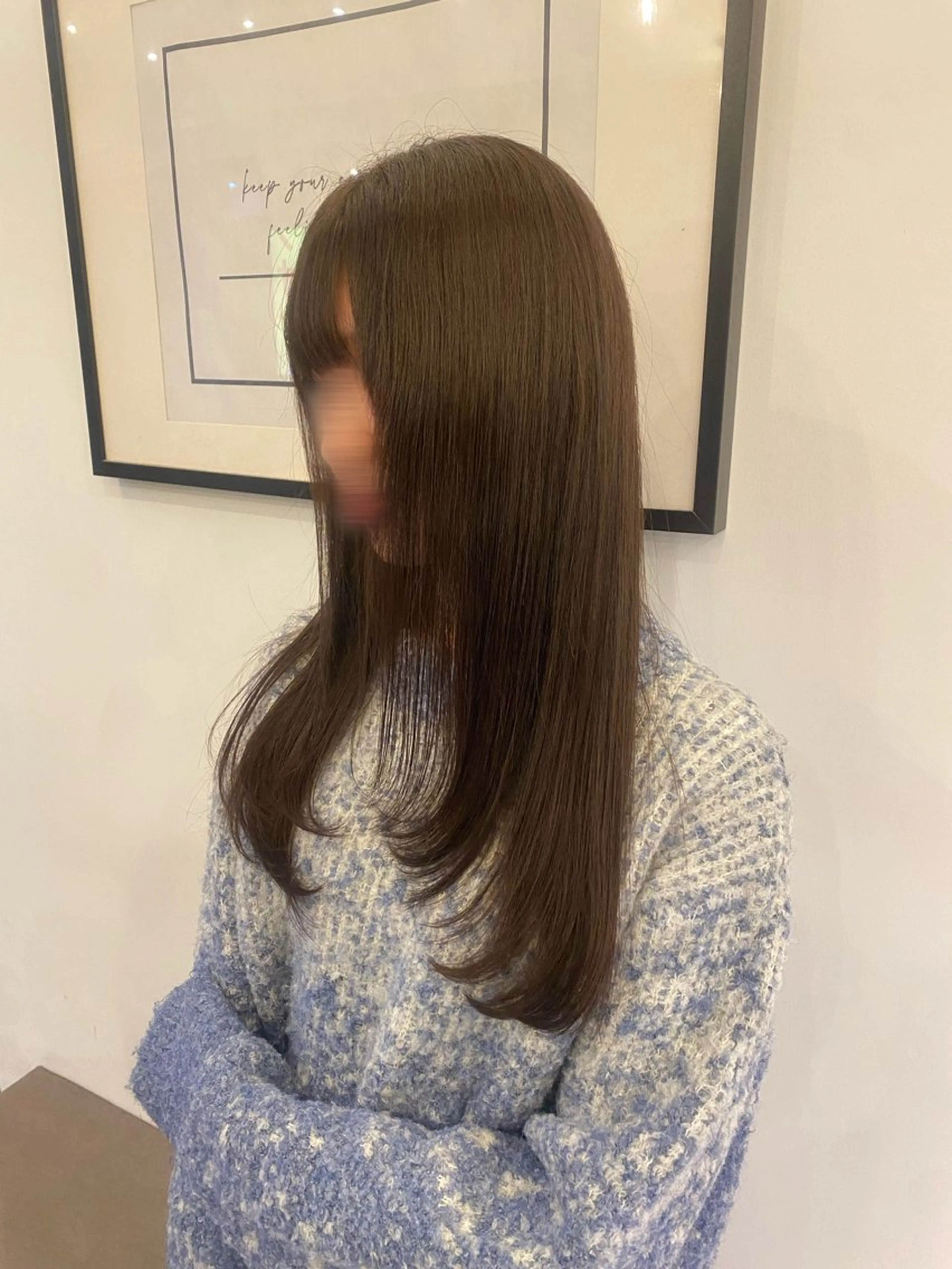 【ピンク、ベージュにしたい方におすすめ❕】💘小顔カット➕高発色クオルシアカラー➕ベーストリートメント🫧の写真