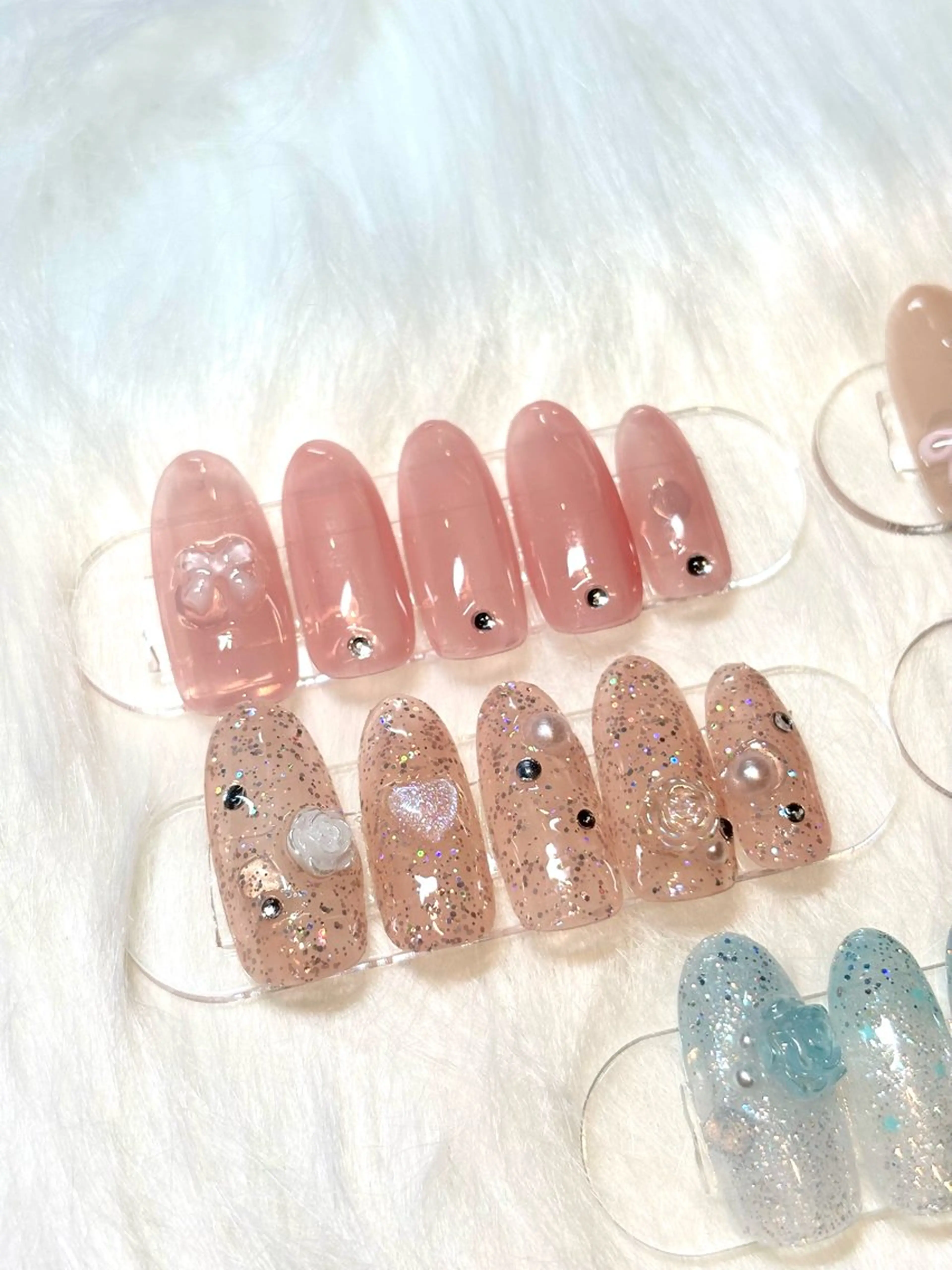 ネイル 韓国ネイル peach nail ayakaのネイルデザイン