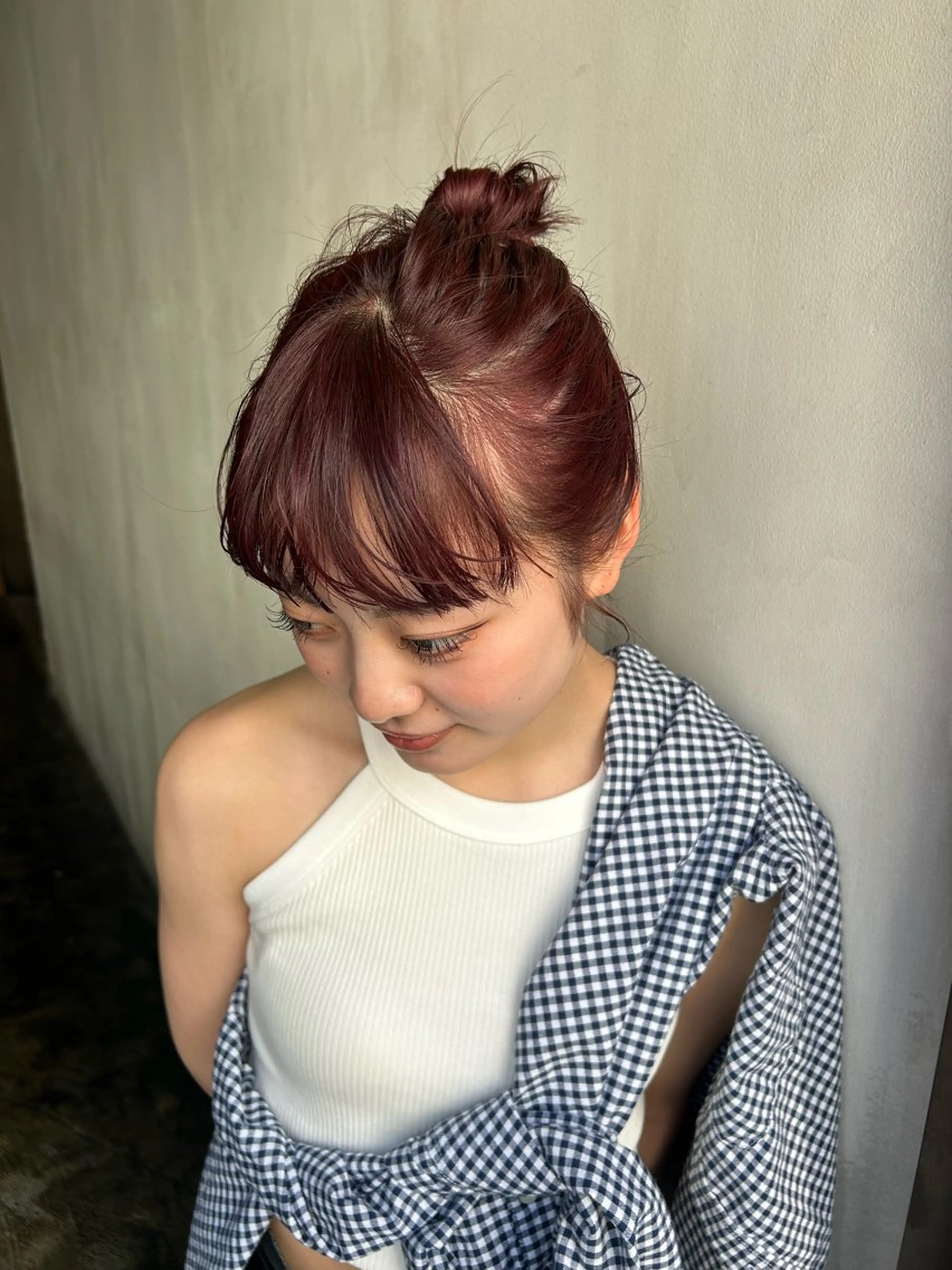 ミディアム レイヤー/暖色カラー /似合わせ/Moeのヘアスタイル