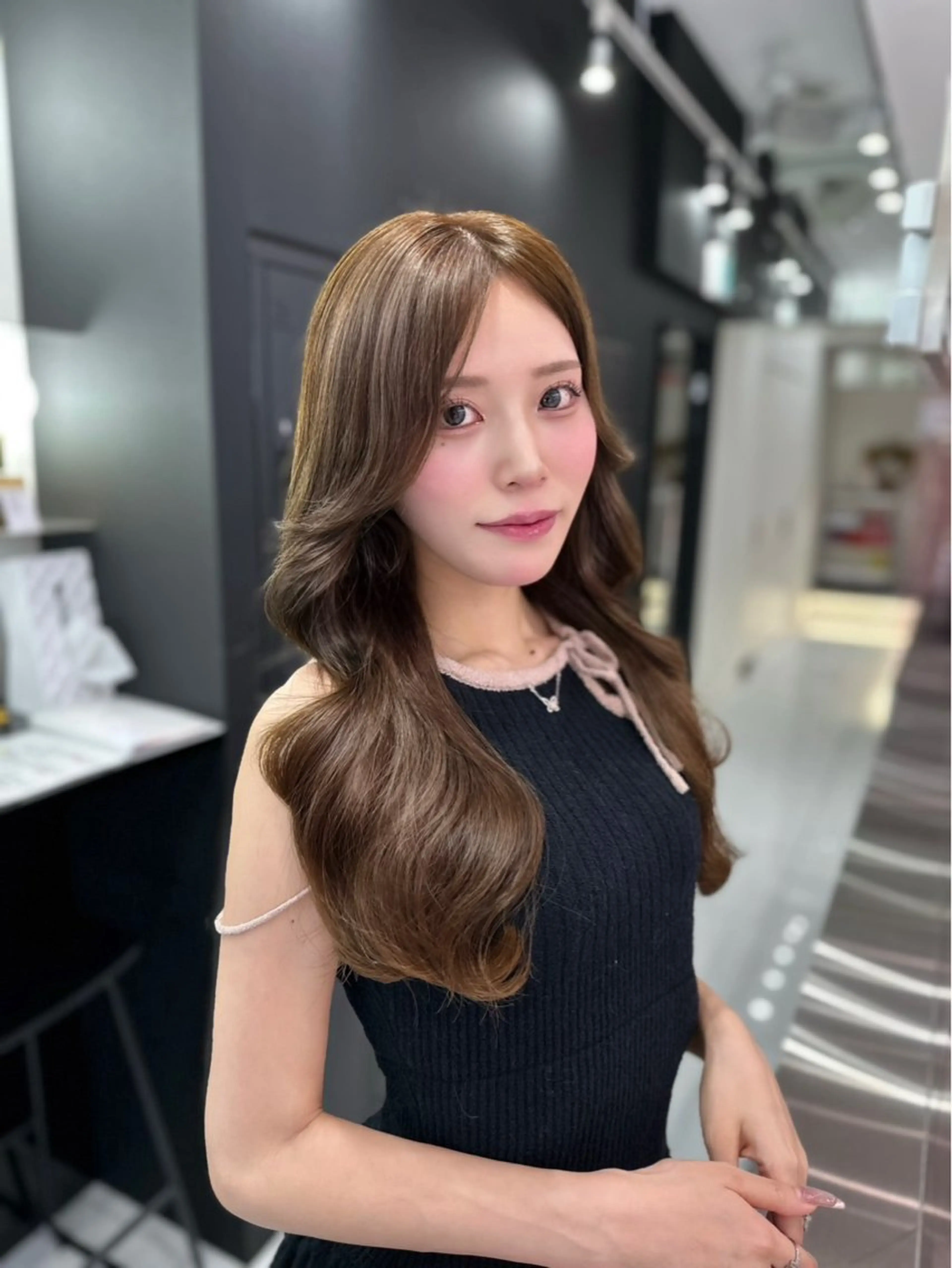 ロング ヘアカラー 新宿/韓国レイヤー/ 髪質改善/佐藤航のヘアスタイル