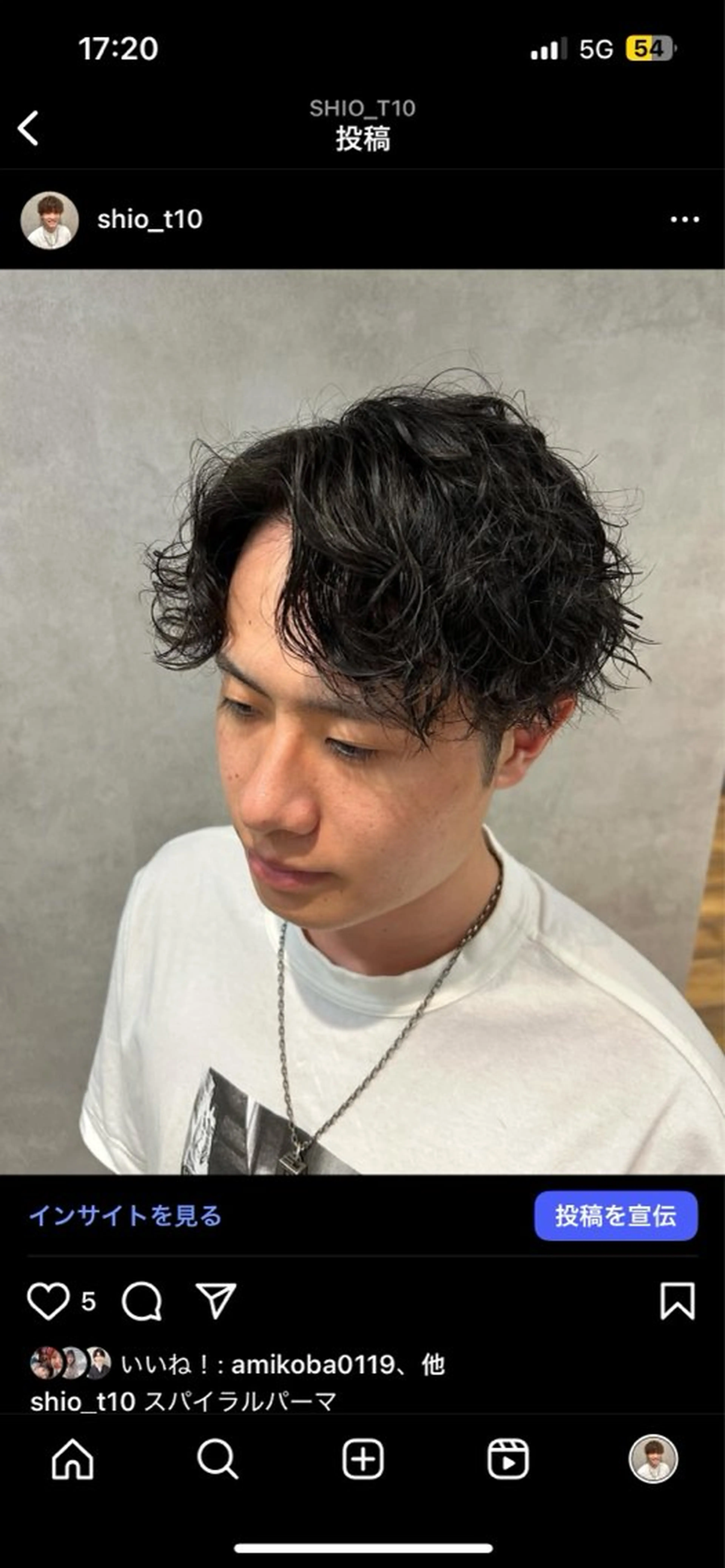 ミディアム ミディアムパーマ 🔥メンズ専門🔥 塩拓巳のヘアスタイル