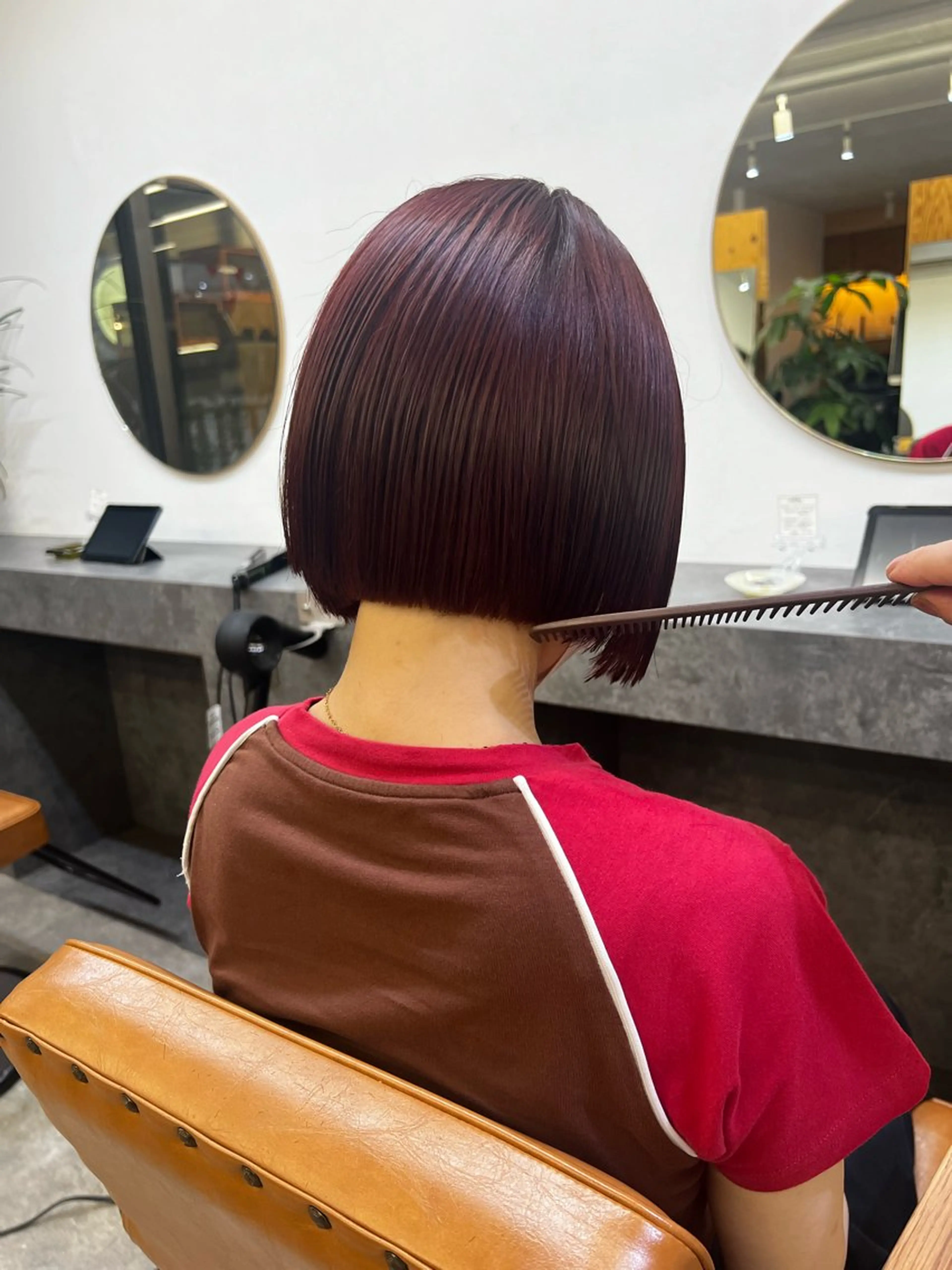 ミディアム カラー nishido ハイライト/メンズのヘアスタイル