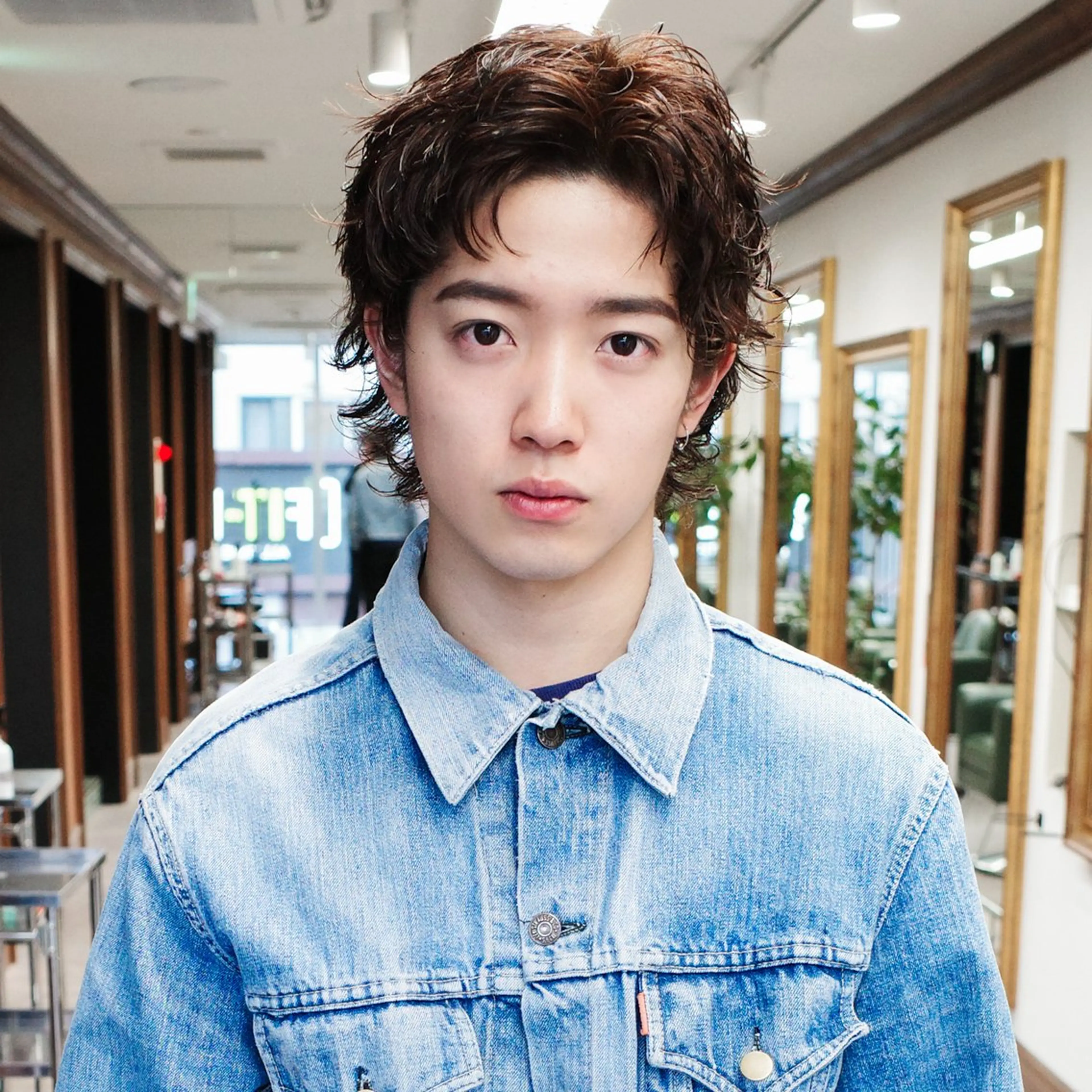 【パーマ＆カラー】メンズカット+ダメージレスパーマ+カラー+KERASTASE 2step トリートメントの写真