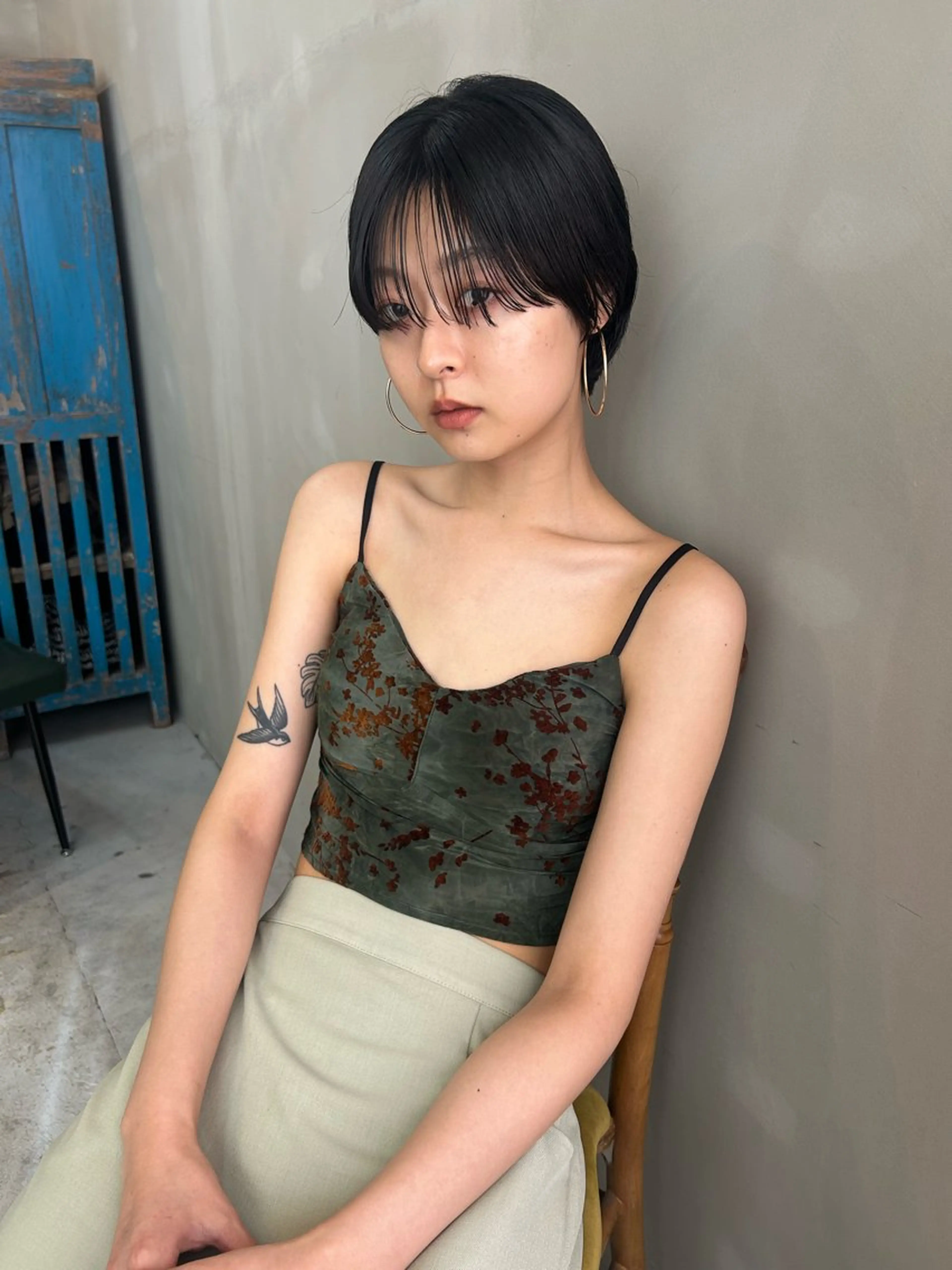 ショート カラー カット ヘアカラー トリートメント ショート/ボブ専門 宮脇美奈/南船場のヘアスタイル