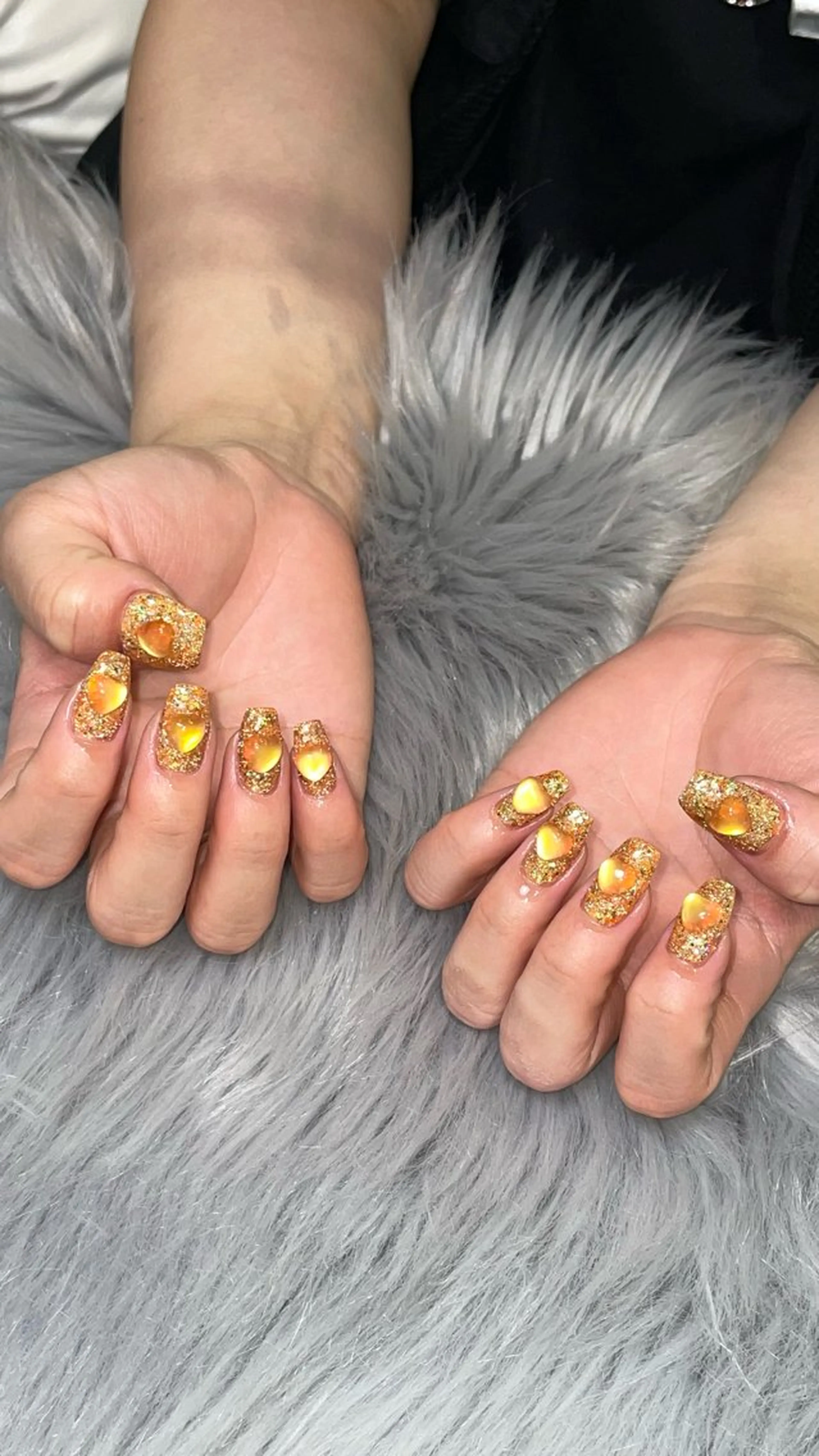 ネイル ラメ(グリッター) ハンドネイル RICO NAIL所属・RICO Nail パーツつけ放題🌈のネイルデザイン