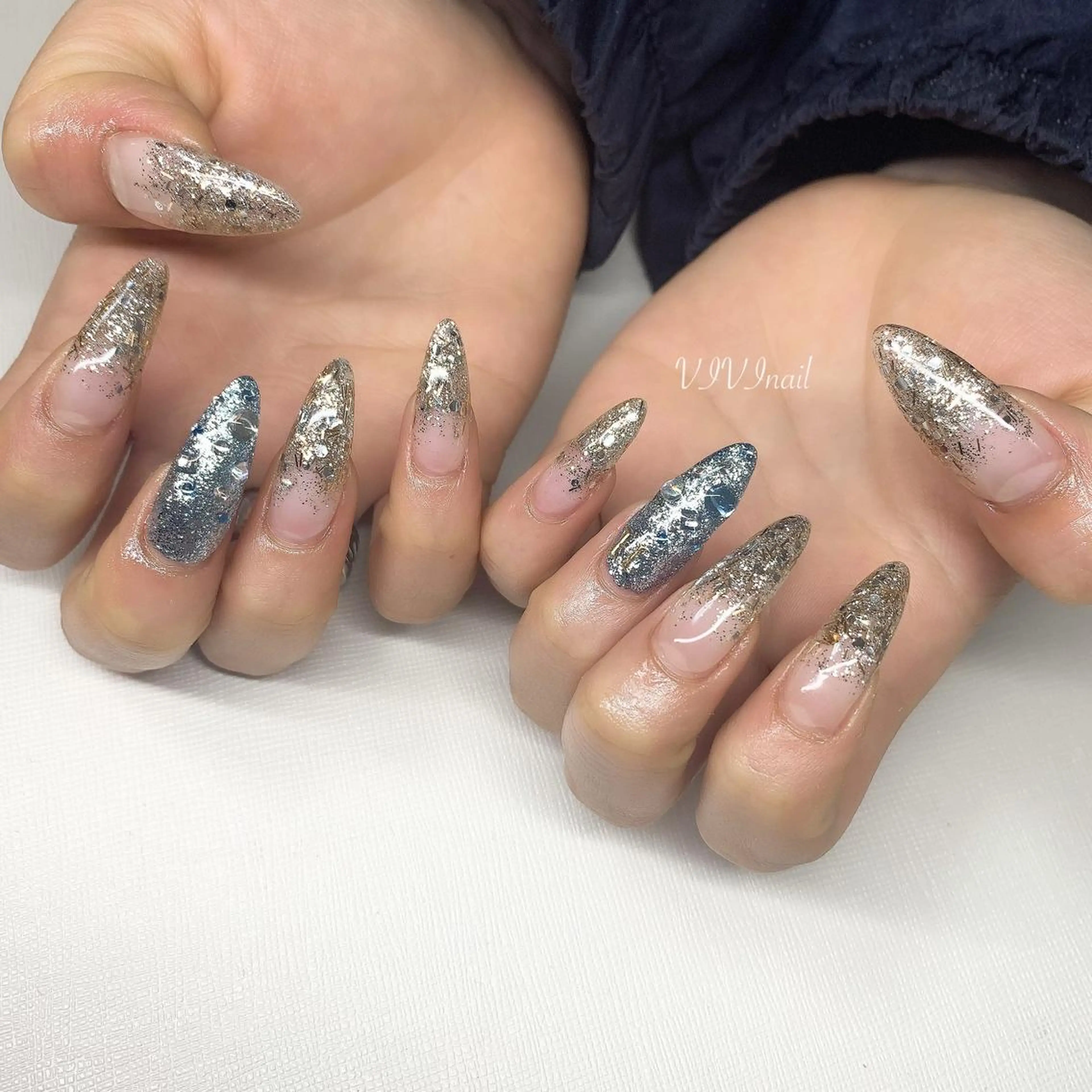 ネイル ラメ(グリッター) vivi nailのネイルデザイン