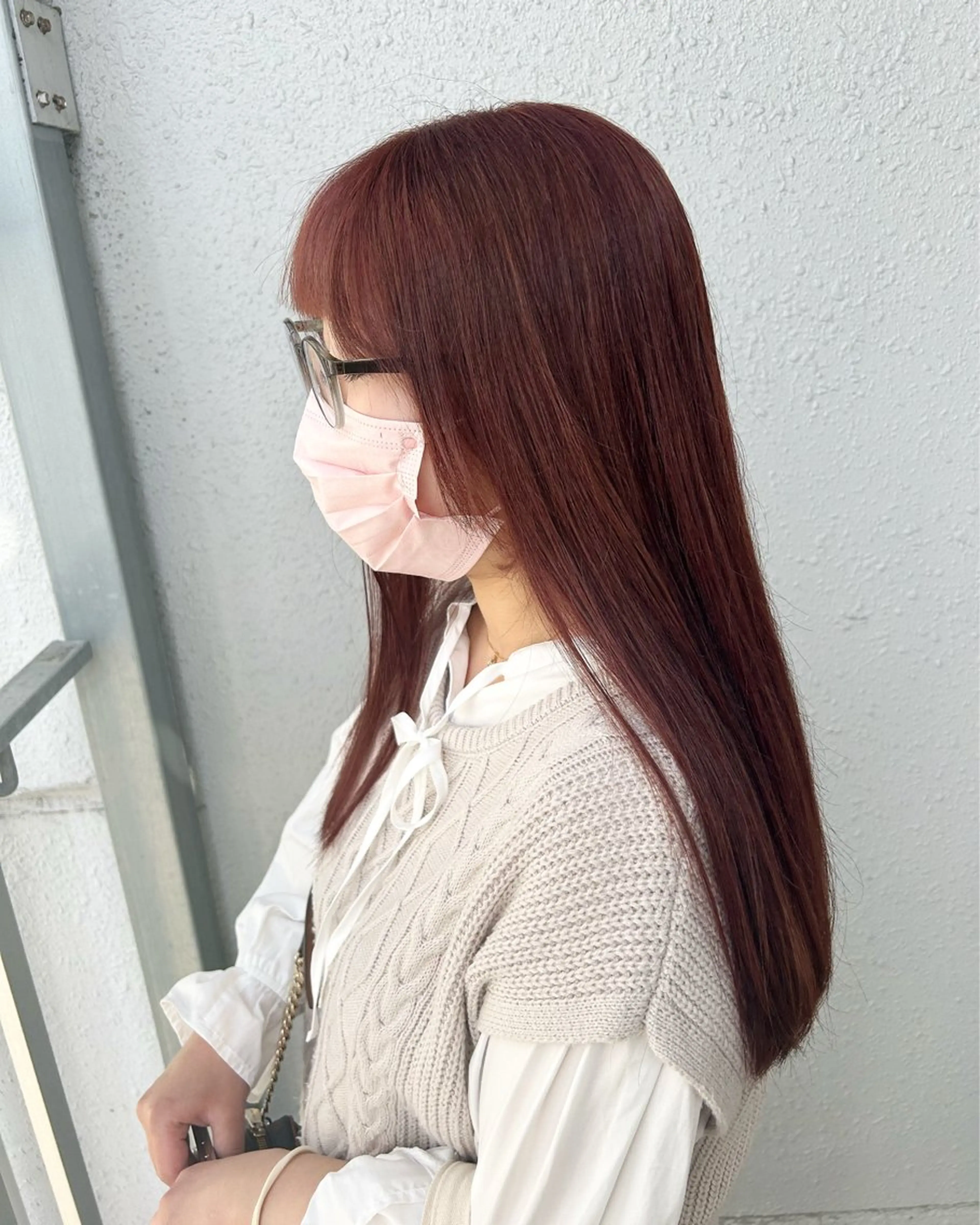 ロング カラー ブリーチ カット ヘアカラー トリートメント 後藤紗英/髪質改善 /オリーブベージュのヘアスタイル