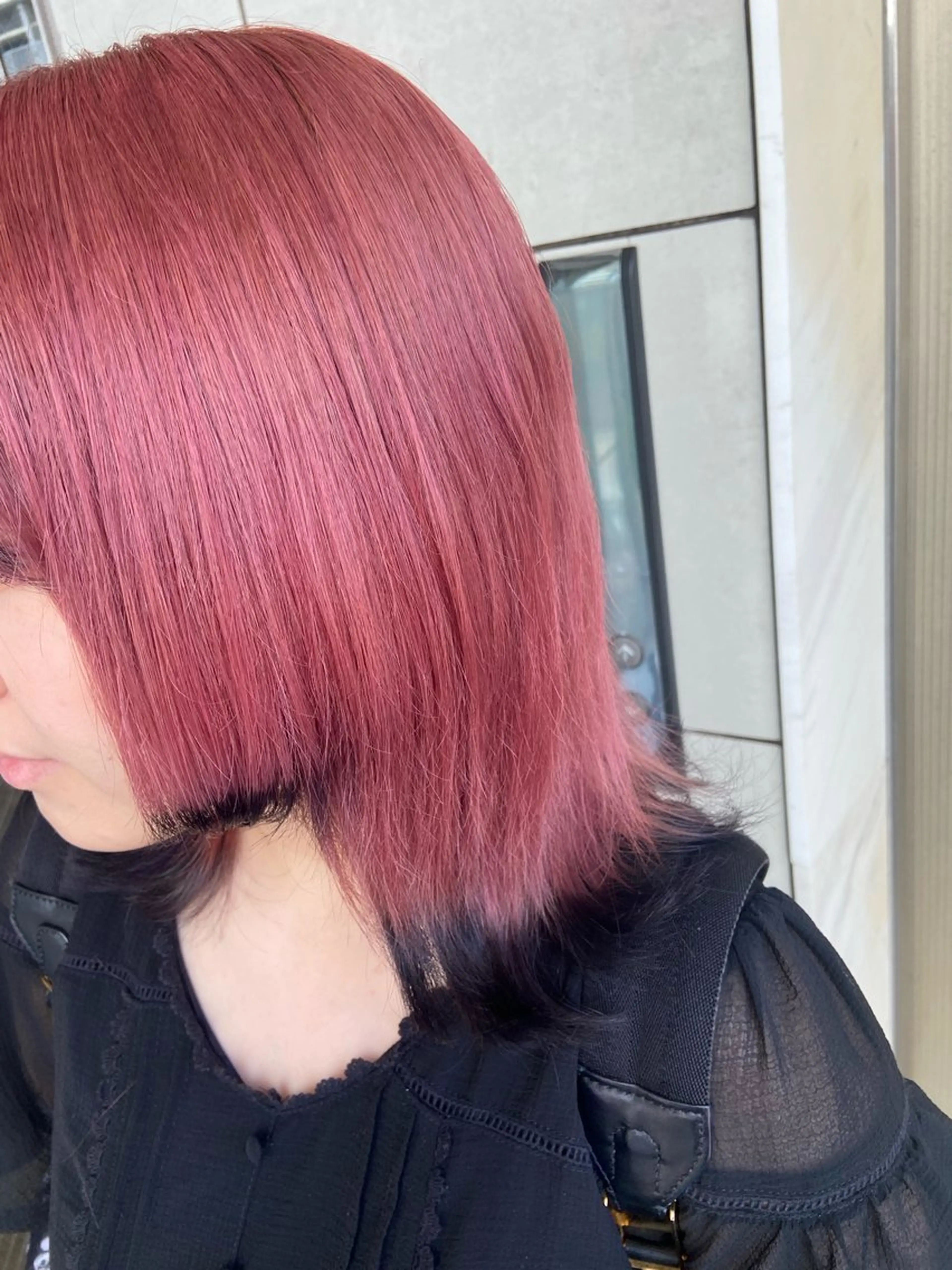 ショート カラー ヘアカラー トリートメント 🧸プルエクステ❤︎ ネイルKAO🧸のヘアスタイル