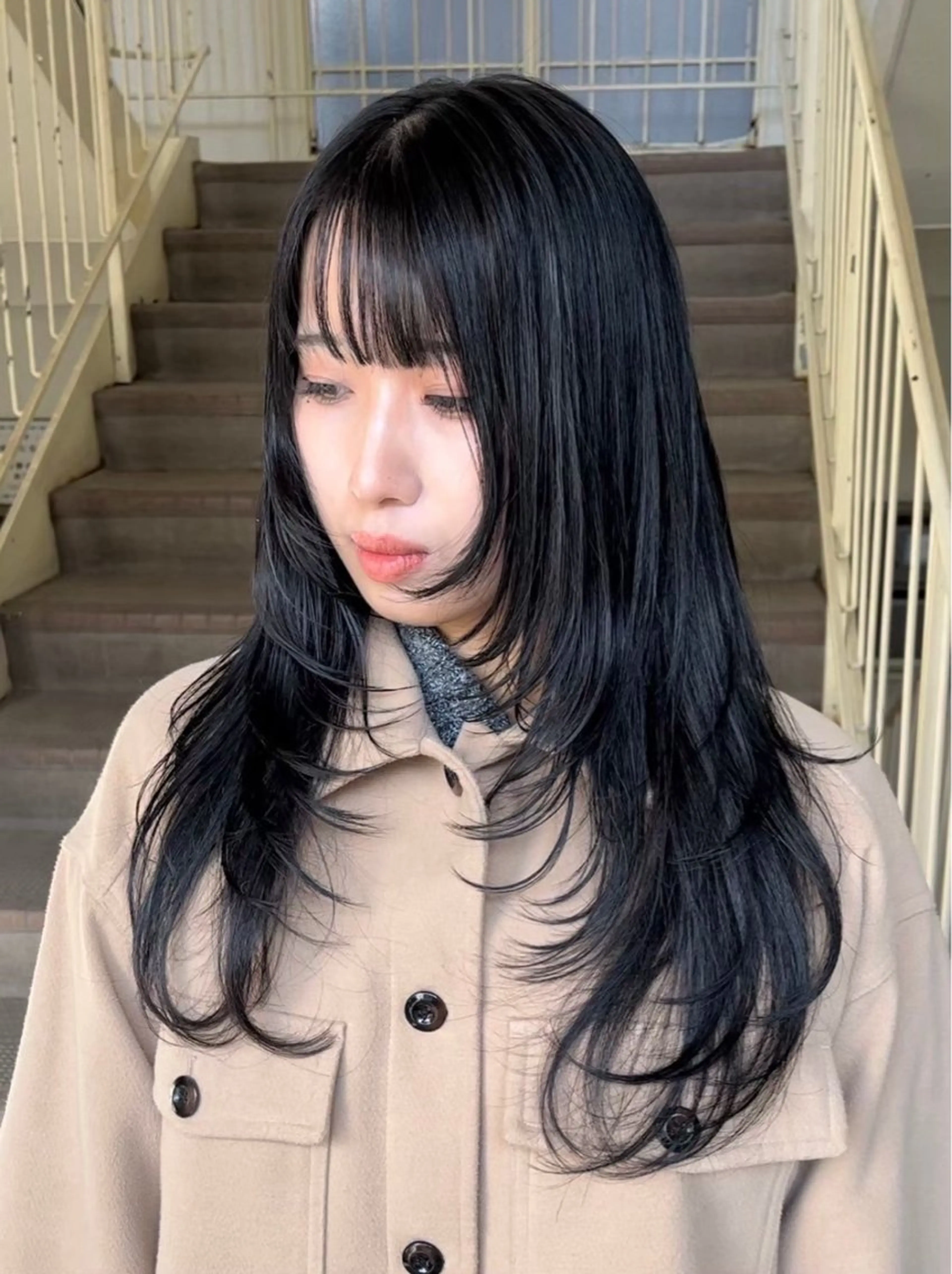 【流行りのヘアに🩵】顔周りレイヤー＋保湿トリートメントの写真