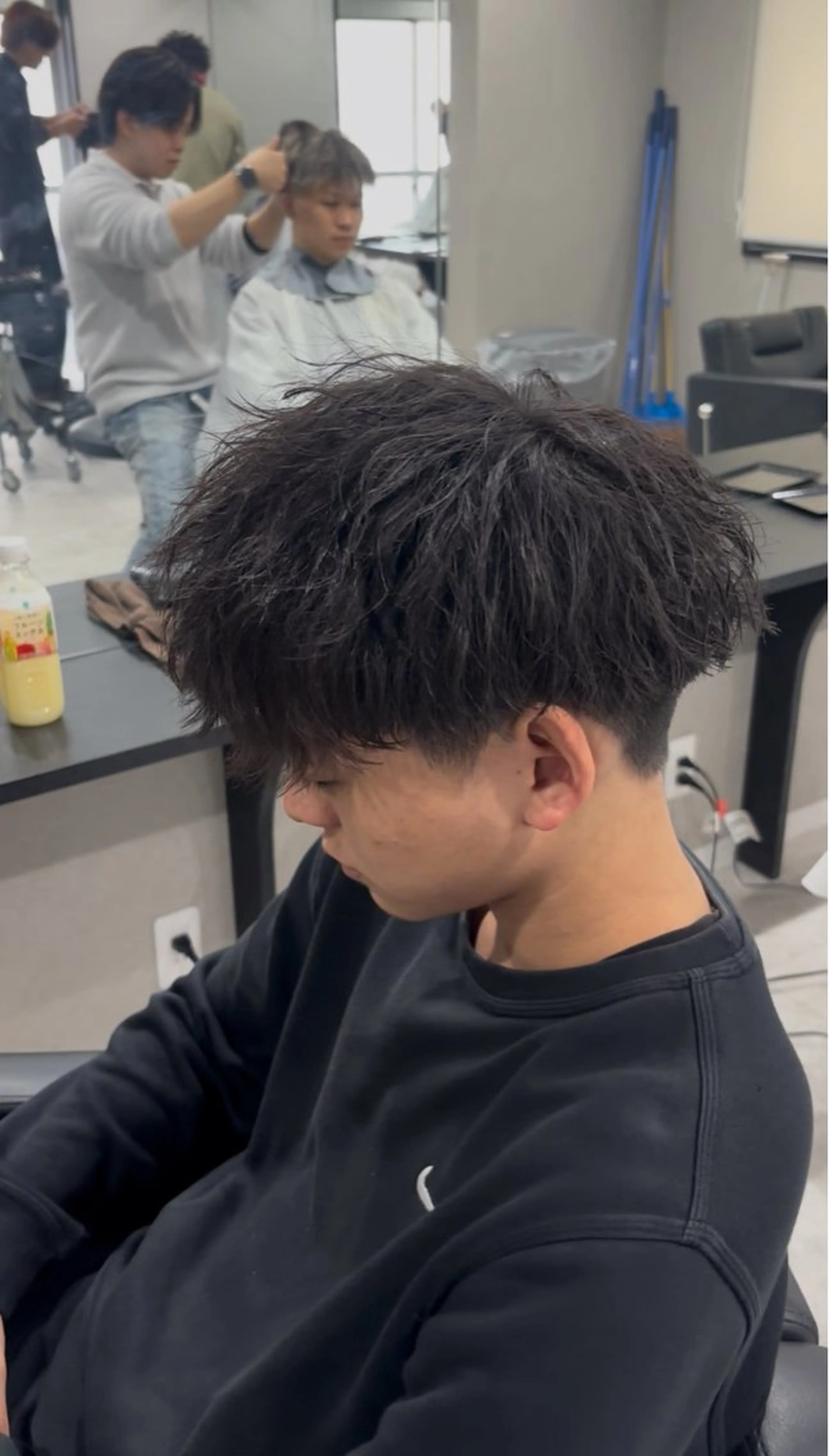 パーマ メンズ カット パーマ 西村 杏のヘアスタイル