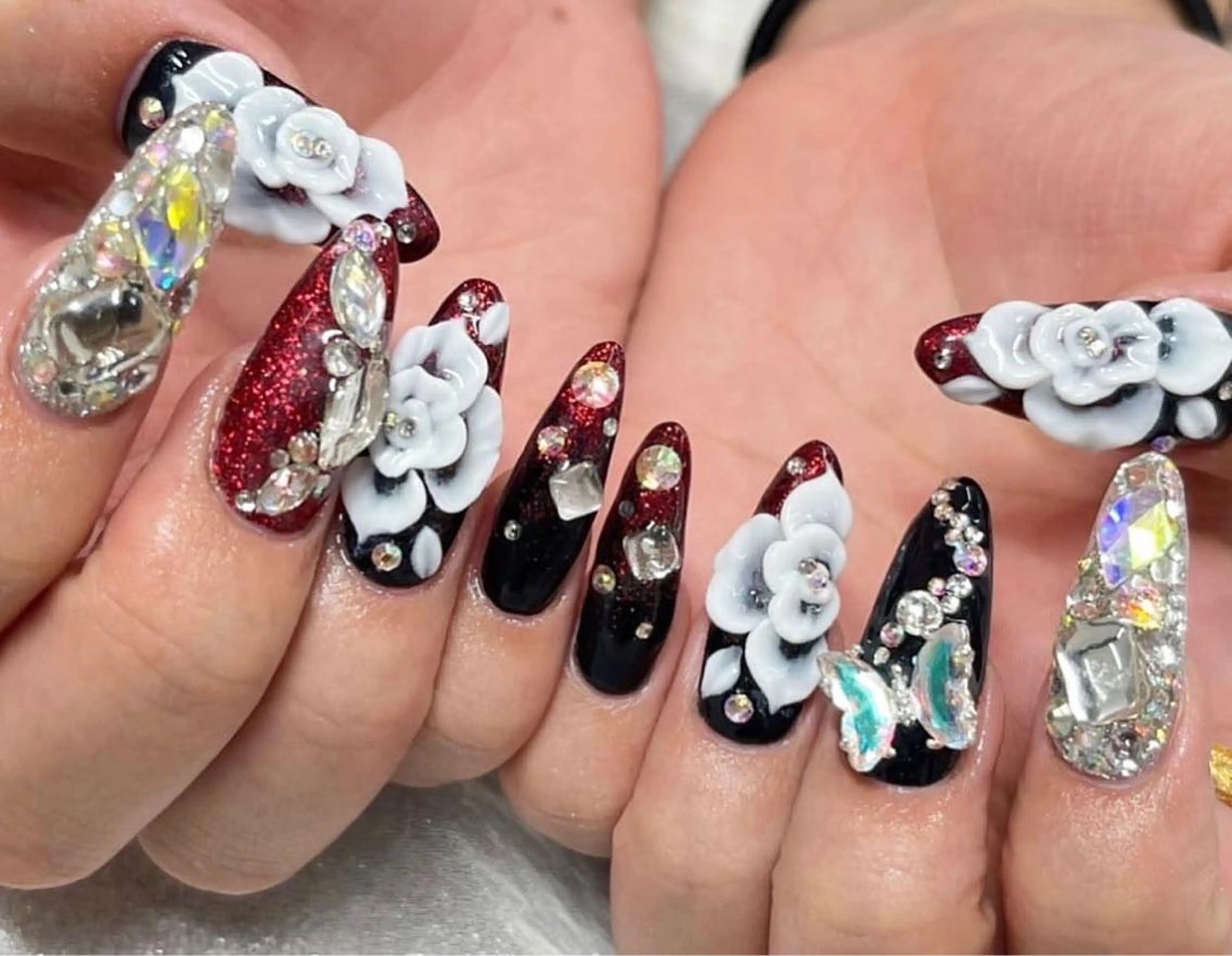 ネイル 成人式 スカルプネイル NAILSGOGO shibuyaのネイルデザイン