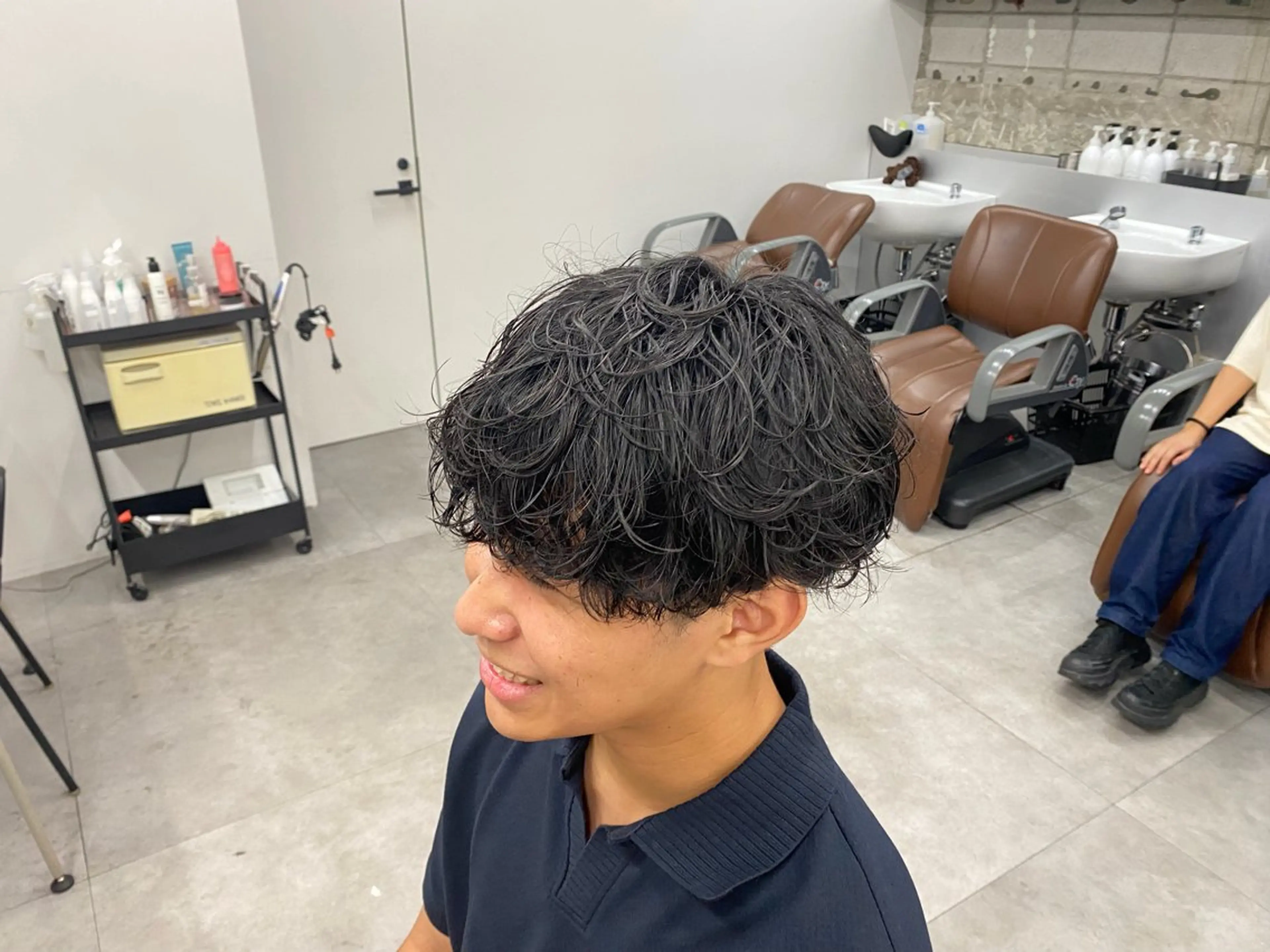 カット+シャドウパーマの写真