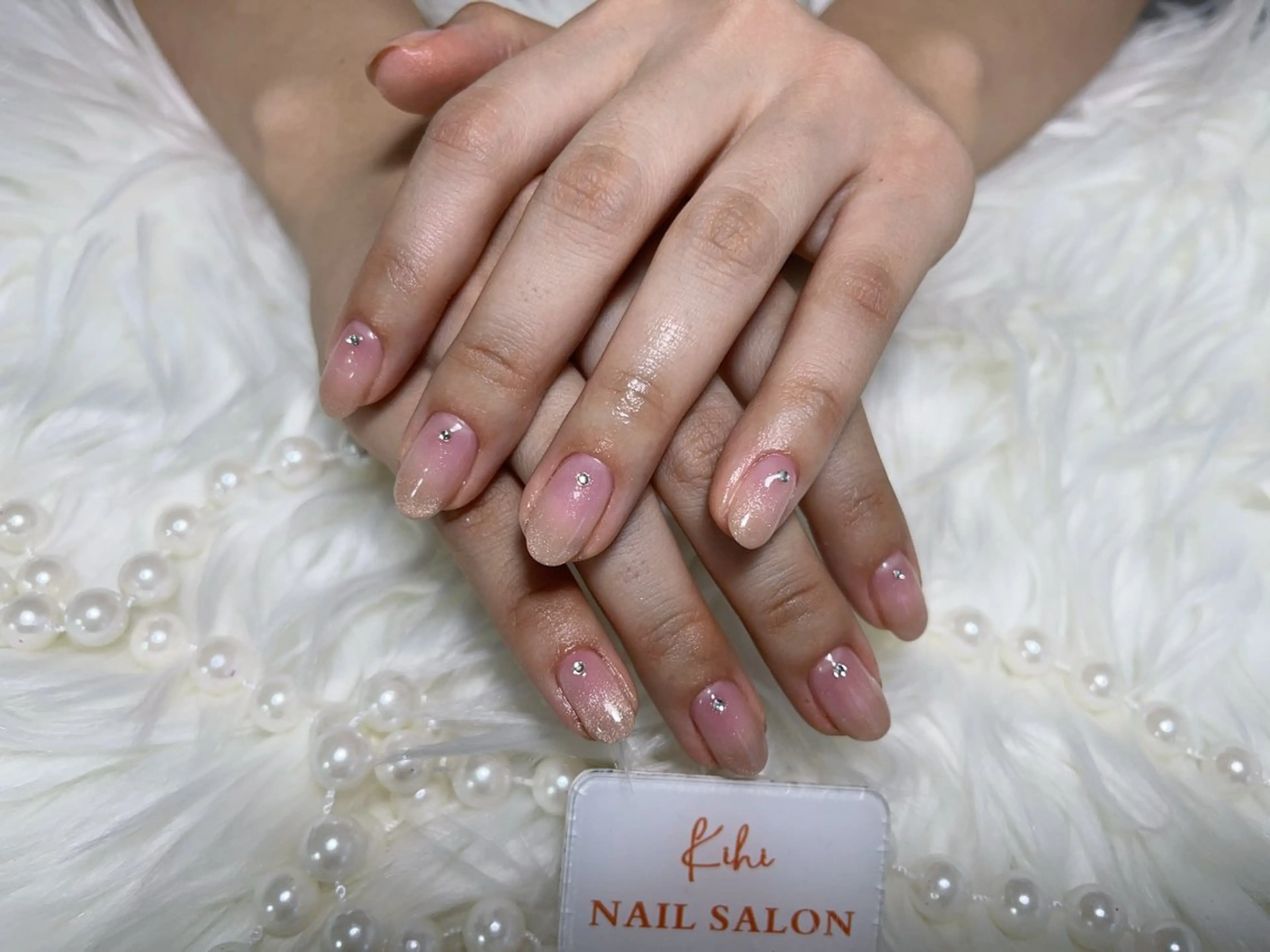 ネイル グラデーション マグネットネイル 福島 みきのネイルデザイン