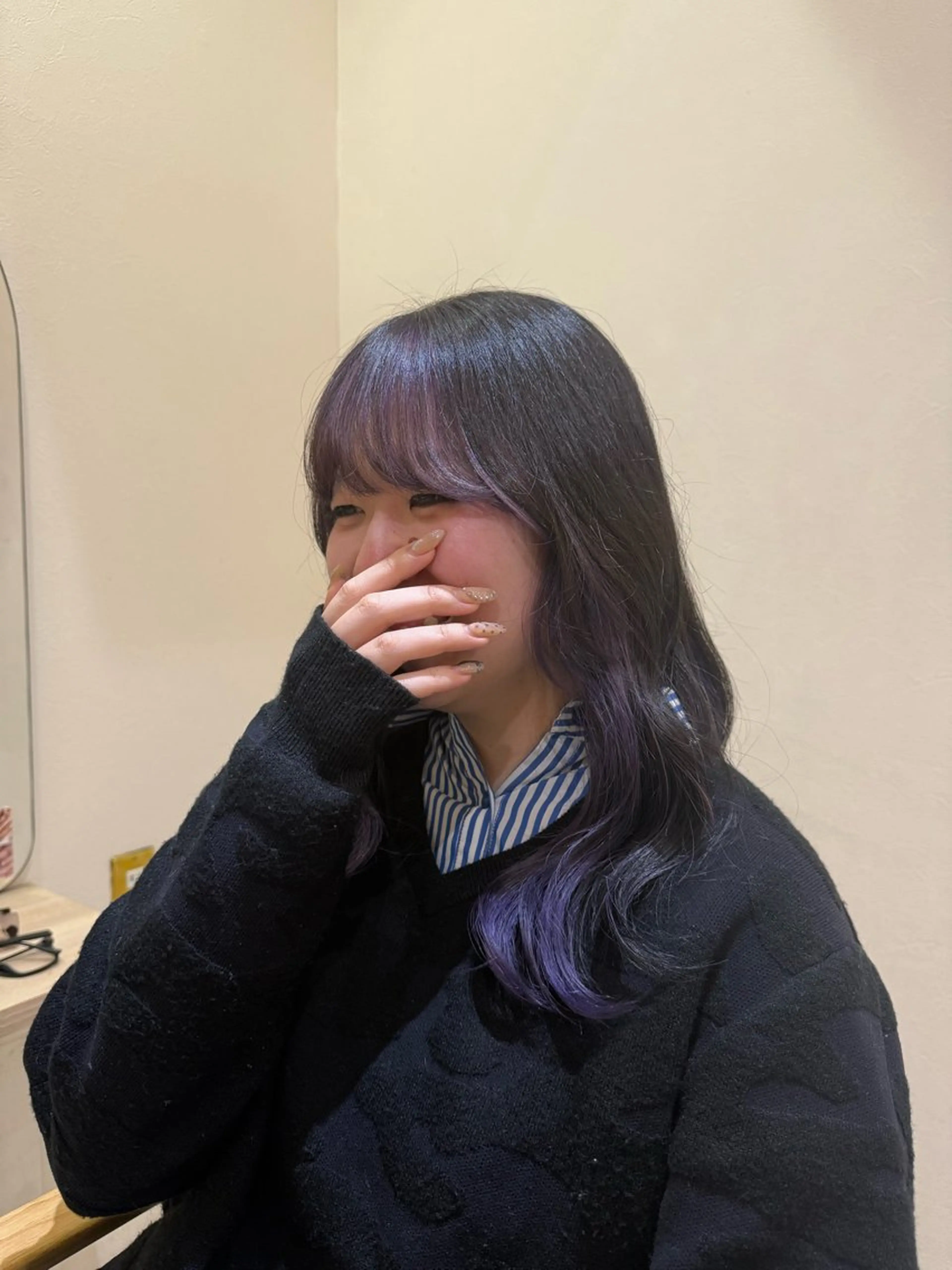 ロング ヘアカラー トリートメント 【ボブ/透明感カラー 】🎀上村美緒🎀のヘアスタイル