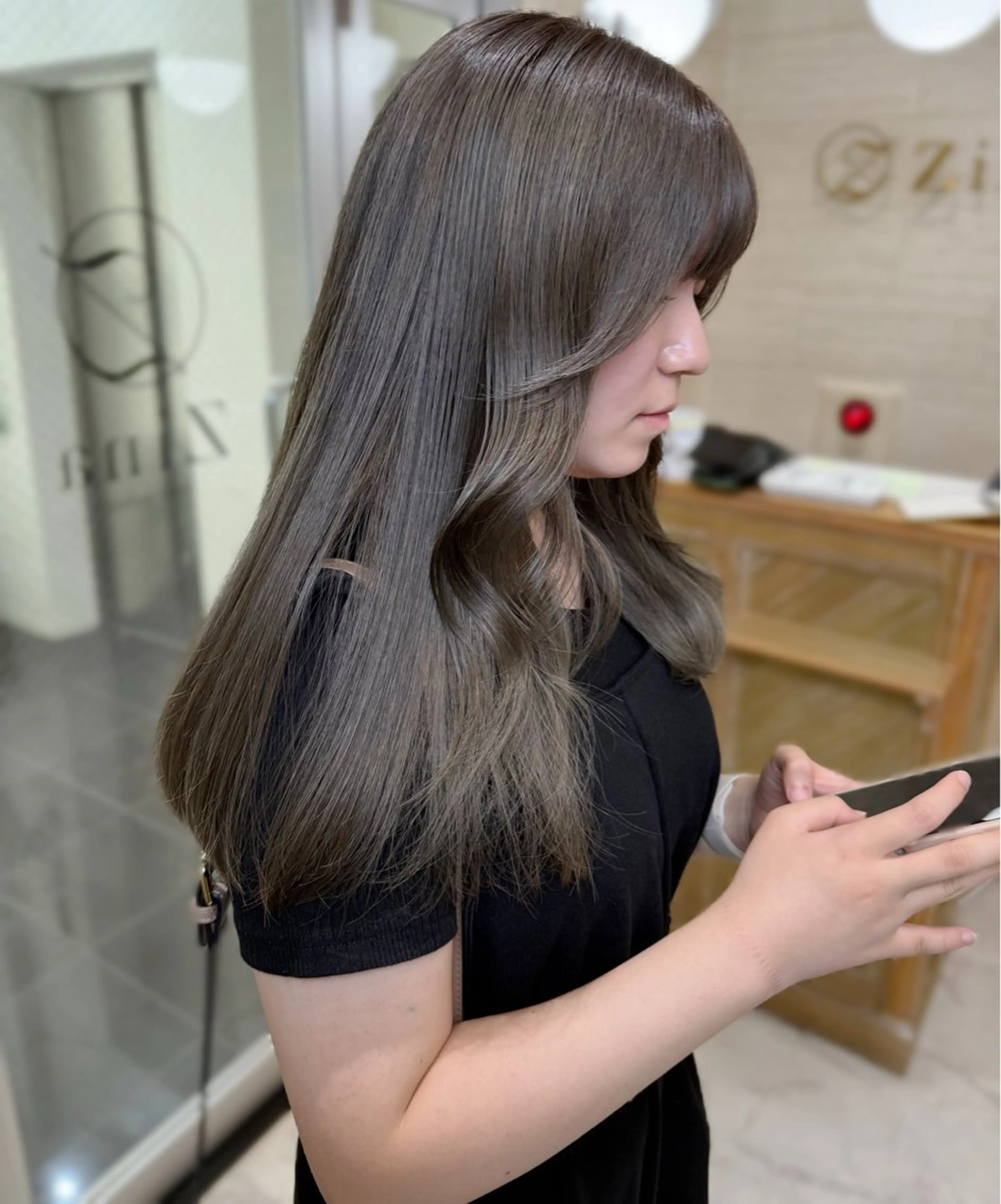 ロング ヘアカラー トリートメント Zina 熊本店 ワンホン/Juranのヘアスタイル