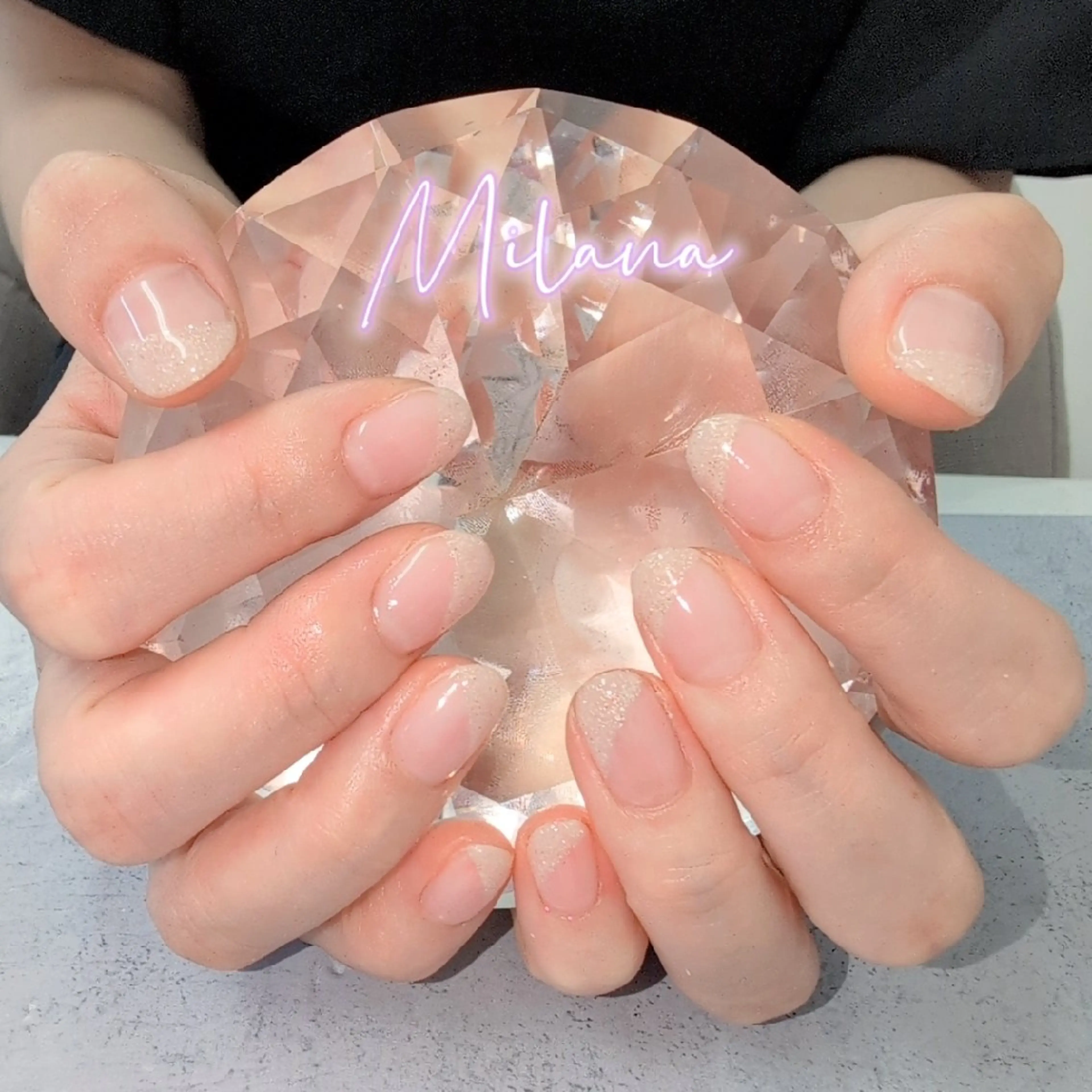 ネイル フレンチネイル ハンドネイル Milana 川瀬のネイルデザイン