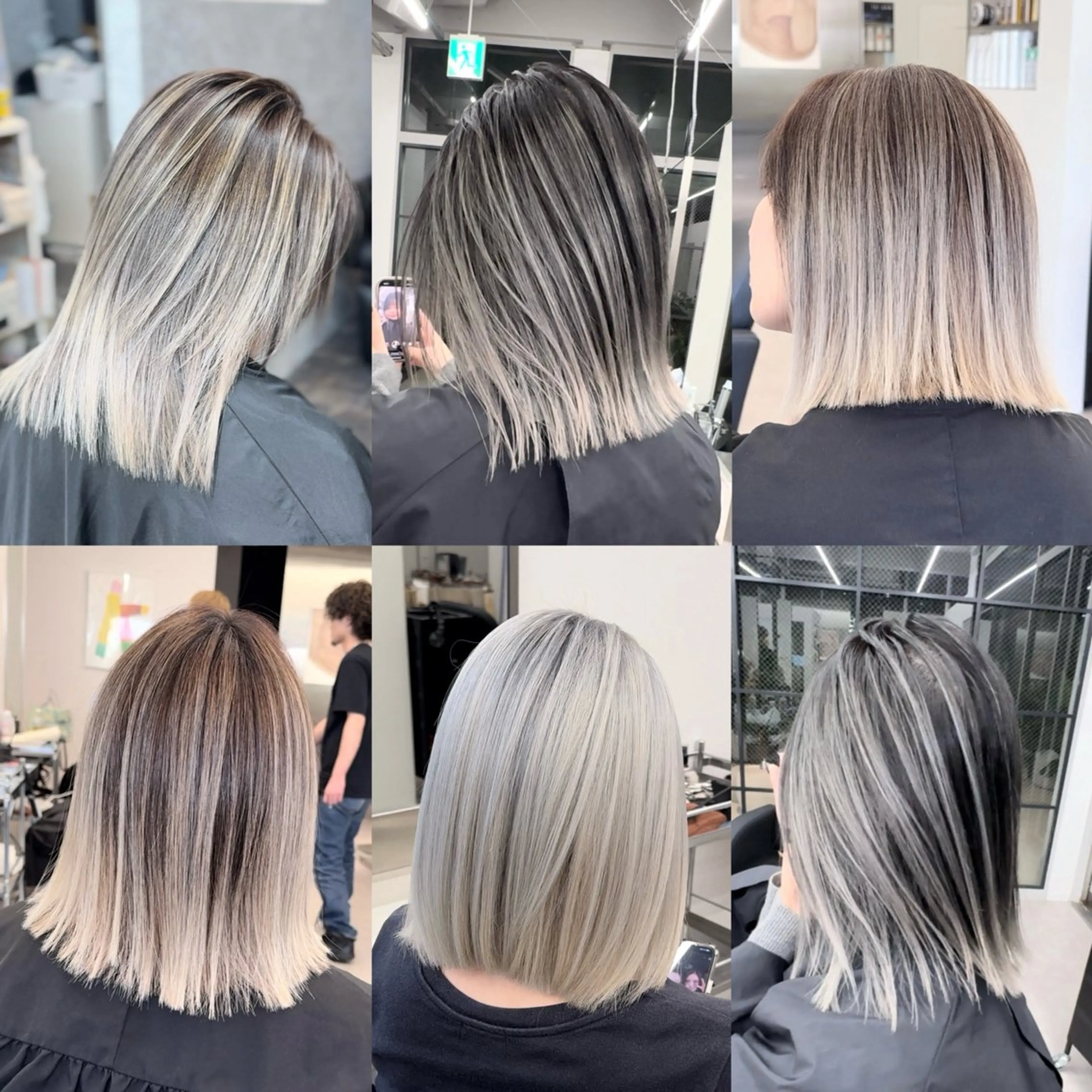 セミロング ヘアカラー ブリーチ×エクステ 超特化美容師のヘアスタイル