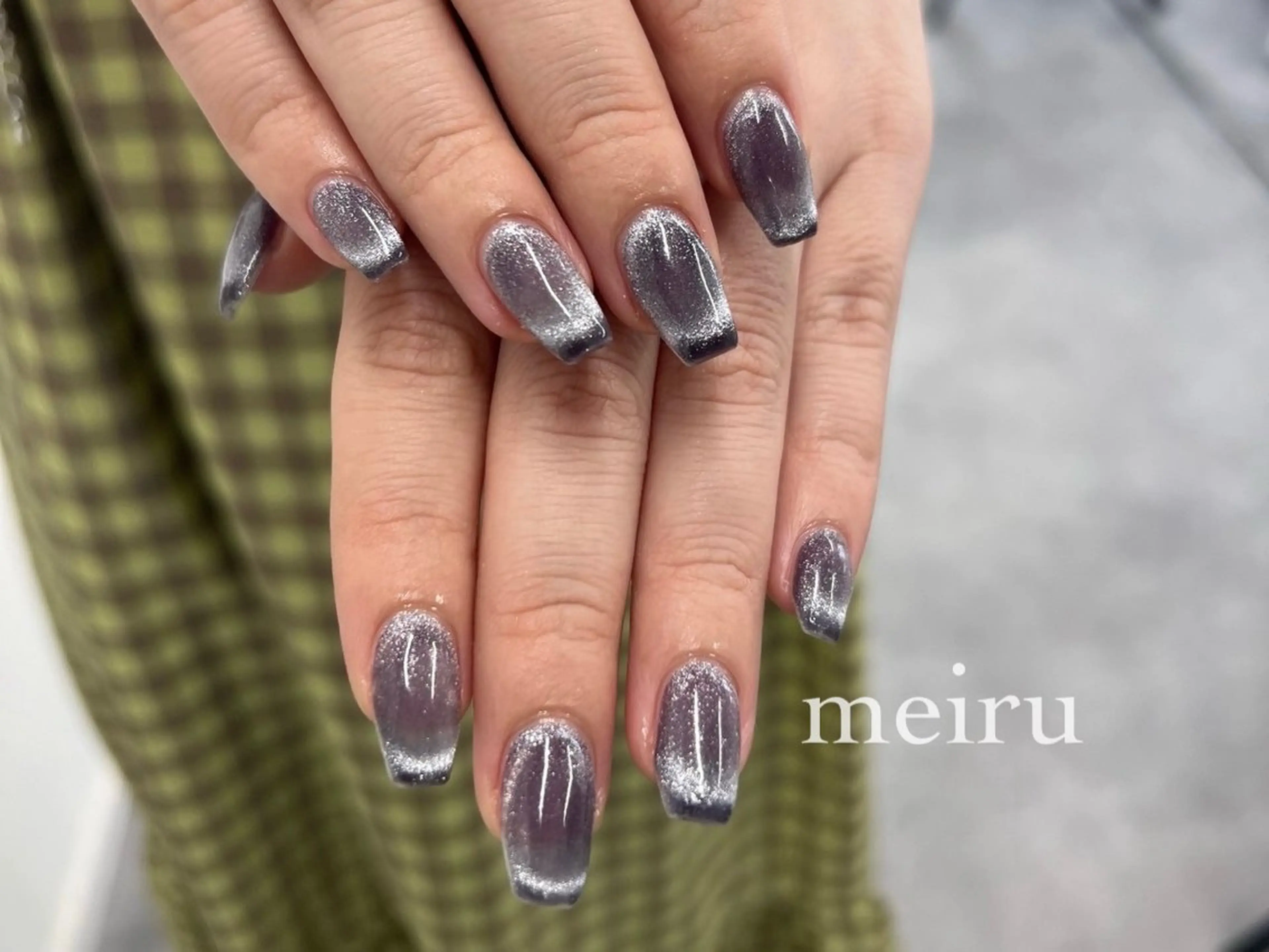 ネイル フレンチネイル マグネットネイル 🤍meiru 🤍ネイリストのネイルデザイン