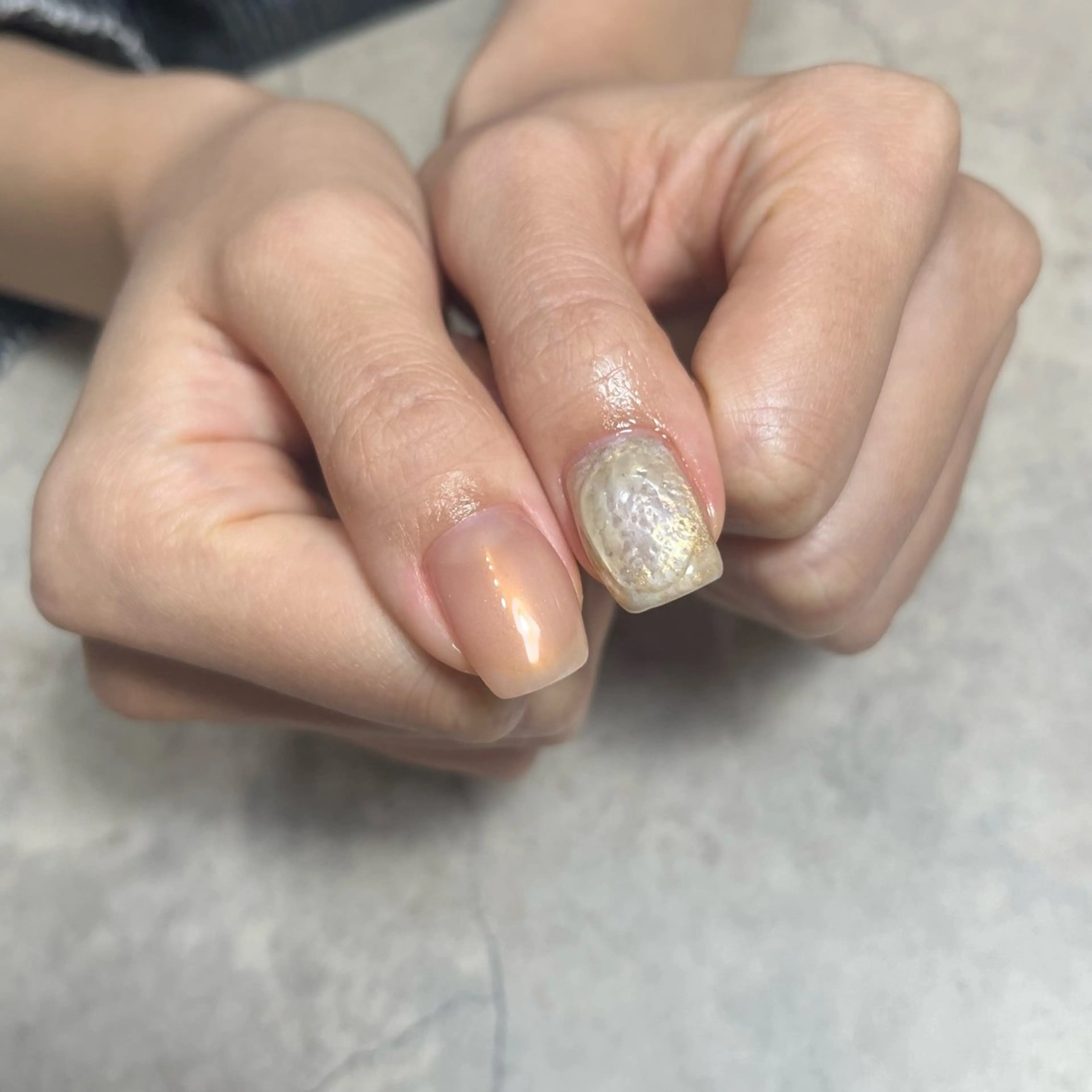 ネイル グリーン ハンドネイル nail salon O (en)所属・vegh. nail/阿波座のネイルデザイン