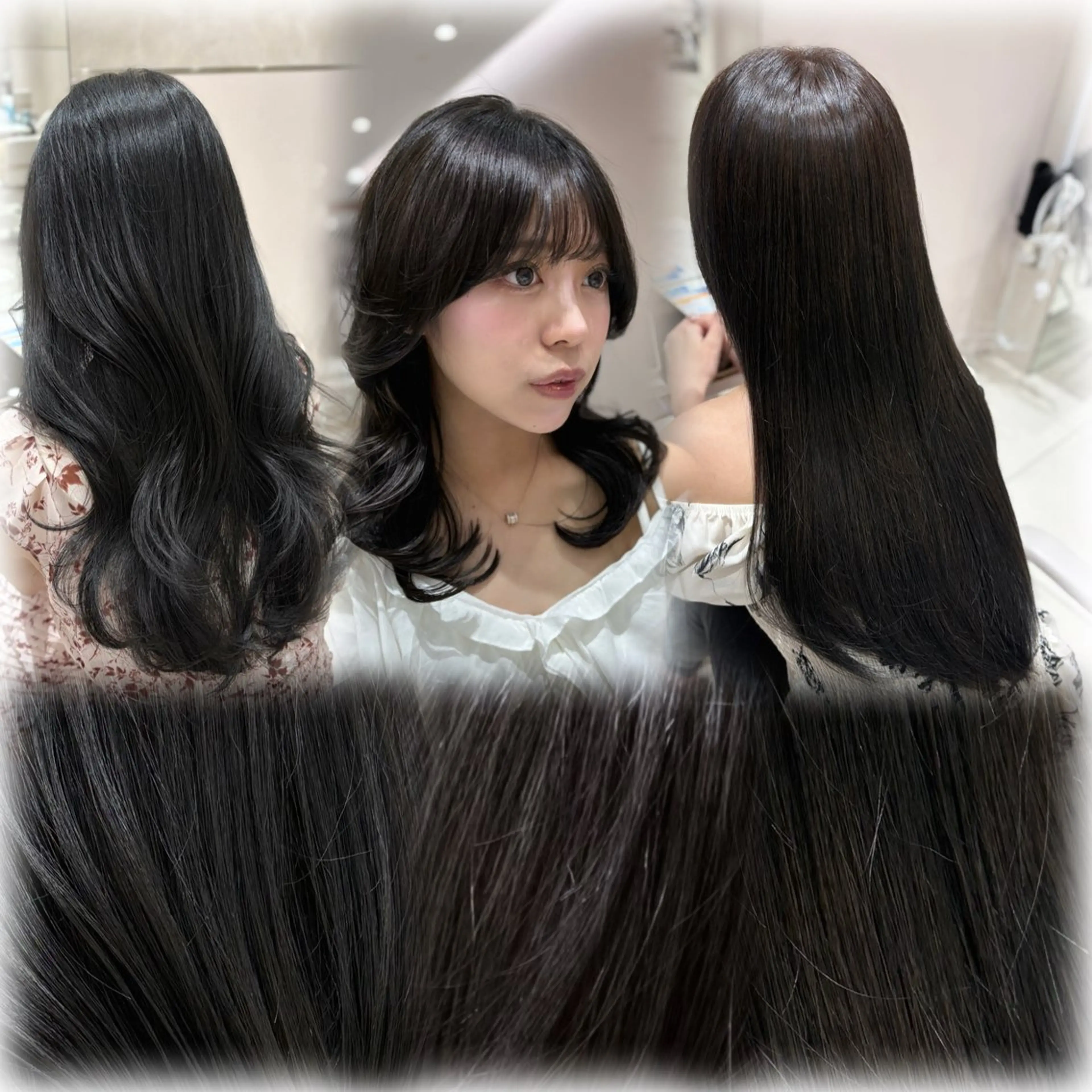 ロング カラー 透明感カラー グレージュ ヘアカラー トリートメント 銀座/オリーブ/ 透明感カラー✨りくのヘアスタイル