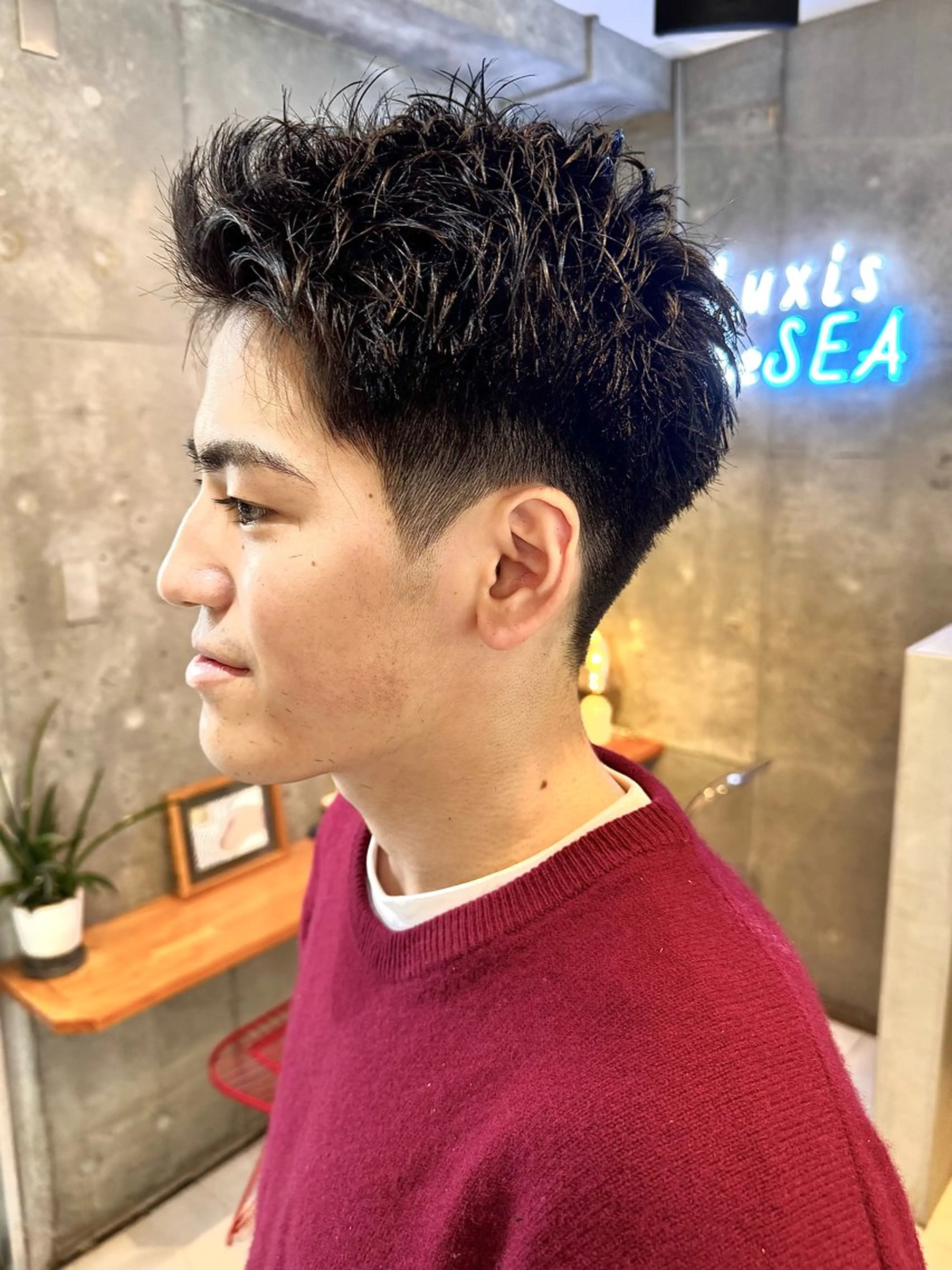 【3回まで同価格ご案内】メンズカット+シャンプー+眉カット¥3900+指名料(¥500)の写真