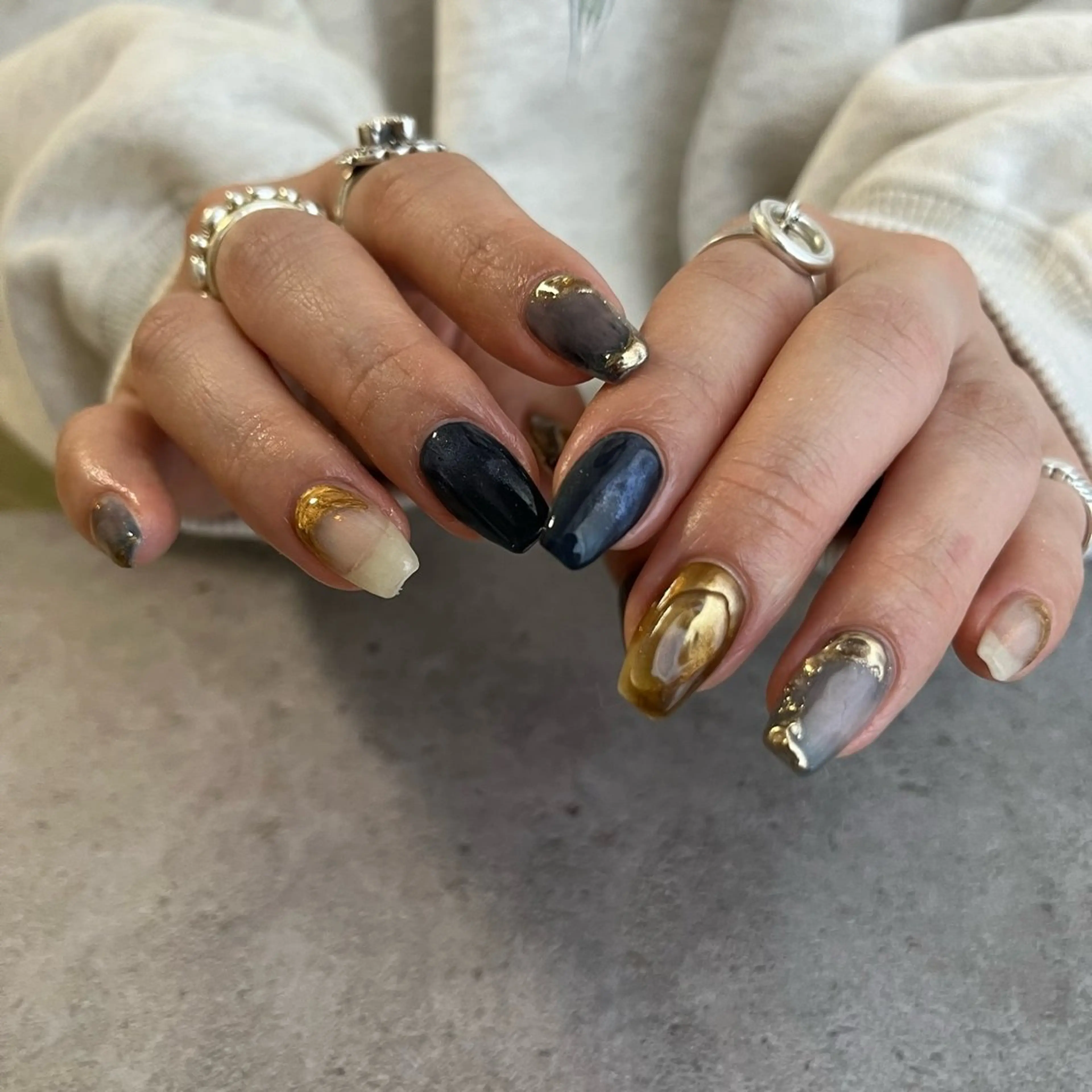 ネイル アートネイル ミラーネイル ハンドネイル ett_所属・ett _のネイルデザイン