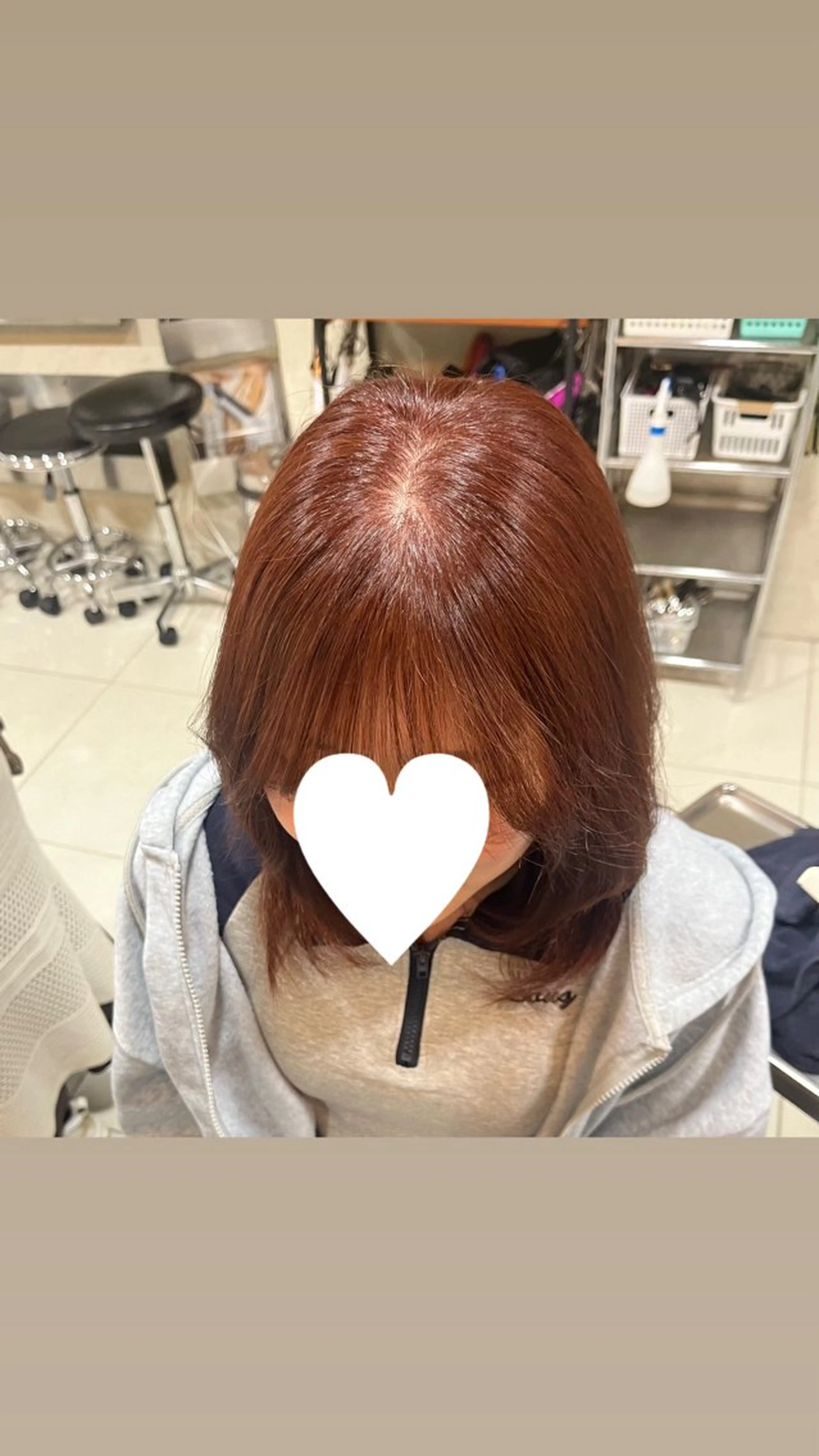 ミディアム カラー ブラウンカラー オレンジ オレンジブラウン 🫧ハイトーン/ ペールカラー🕊♡雛のヘアスタイル