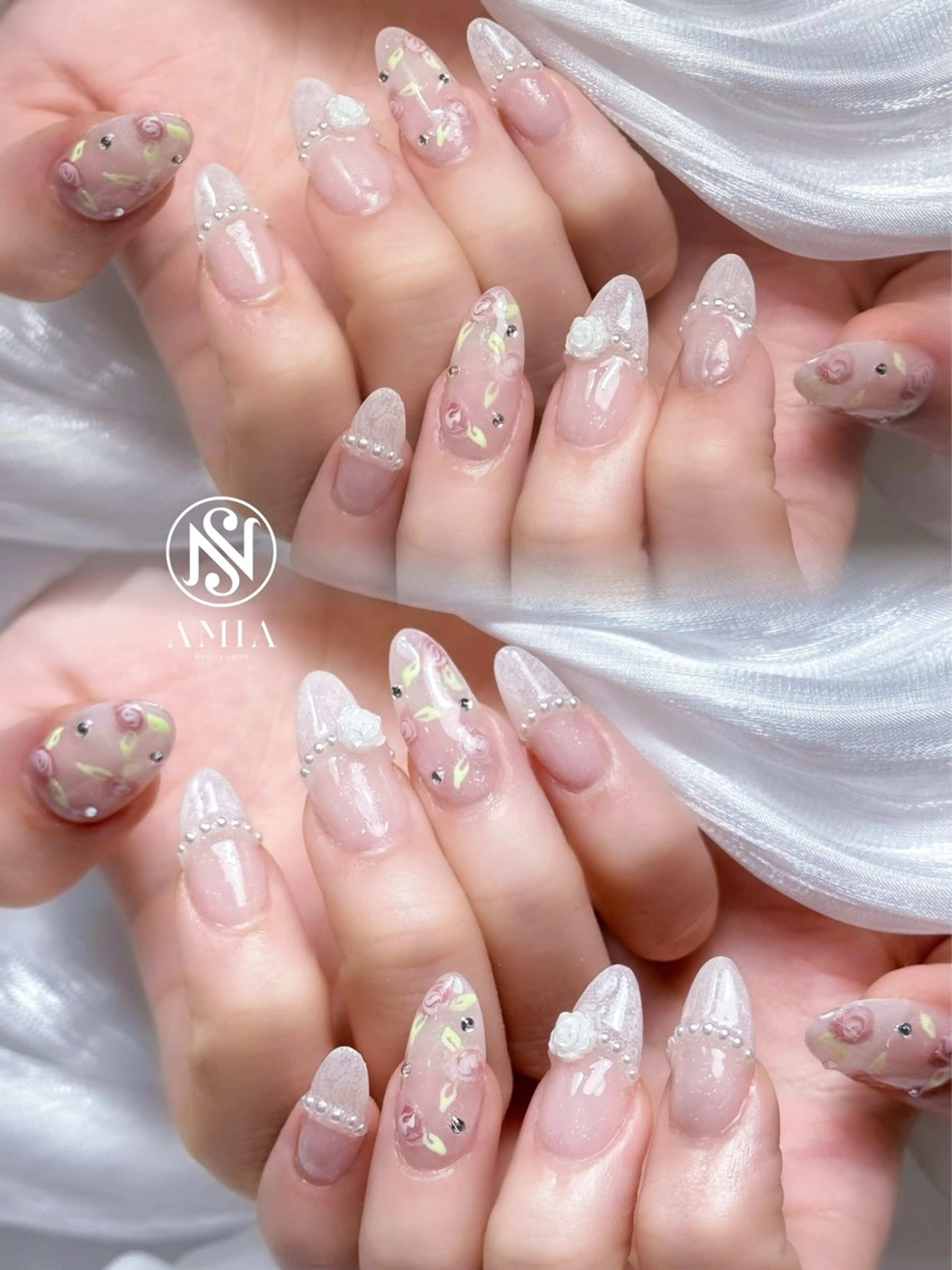 セミロング ハンドネイル AMIA BEAUTY SALON所属・🌟AMIA BEAUTY🌟のネイルデザイン